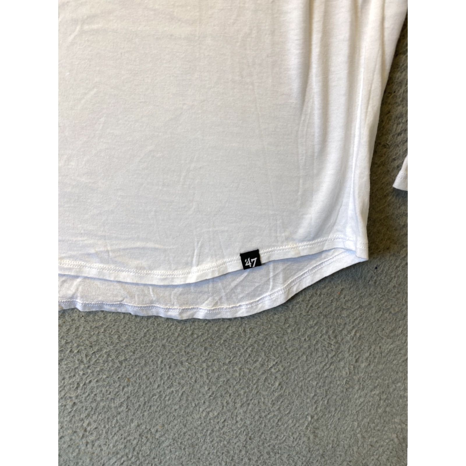J Brand '47 Denver University Long Sleeve Tee Women's Size L White Casual Jersey Oversized Size L / US 10 / IT 46 - 5 Thumbnail