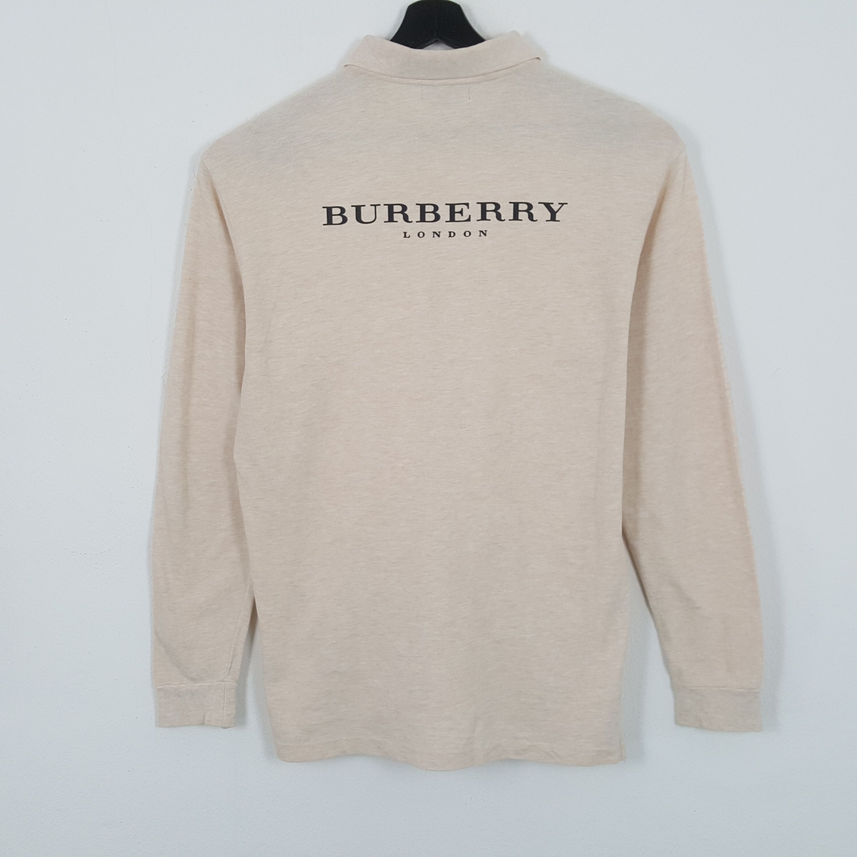 Burberry × Vintage BURBERRY LONDON Pocket Design Casual Custom Art Polos Size US L / EU 52-54 / 3 - 1 Thumbnail