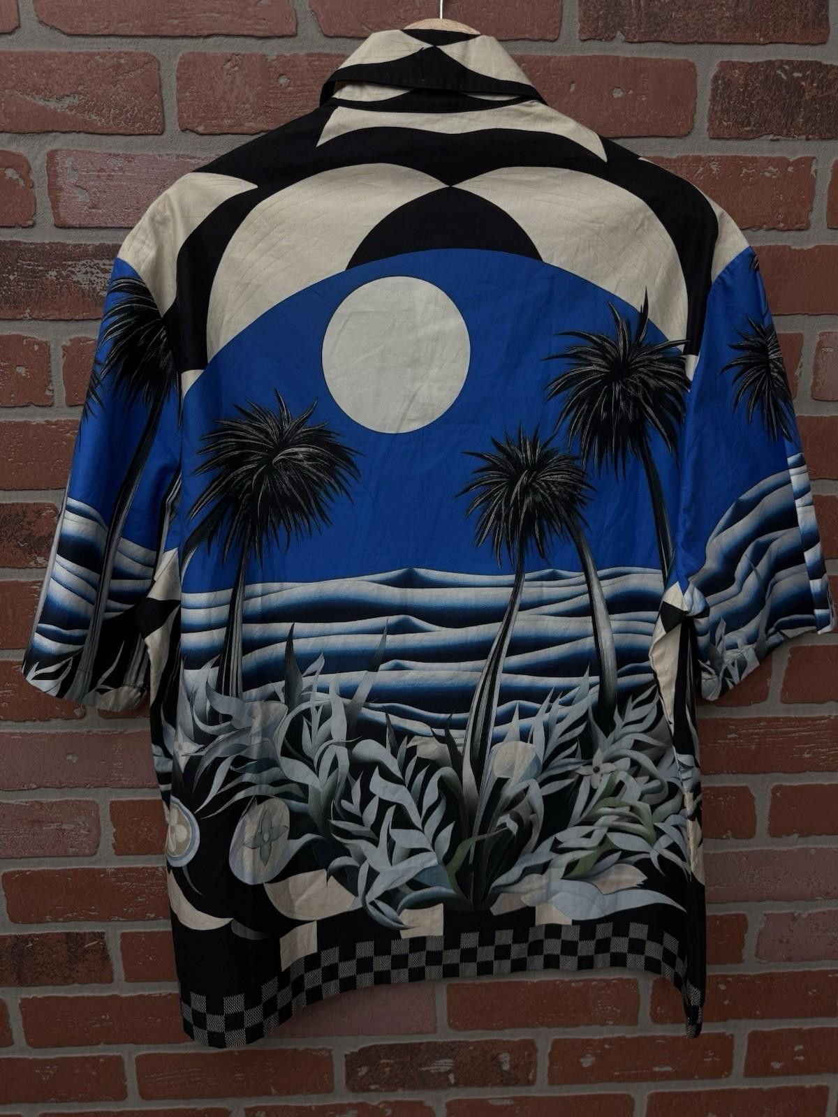 Louis Vuitton Louis Vuitton Button Up Palm Tree Blue Tee 2024 (XL) Size US XL / EU 56 / 4 - 10 Thumbnail
