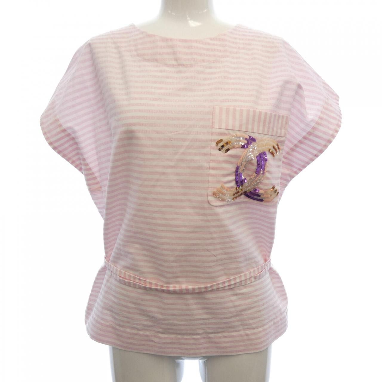 Chanel Chanel Chanel P76405V68254 Top Cotton Tops P76405V68254 DUTY FREE for USA Size ONE SIZE - 1 Thumbnail
