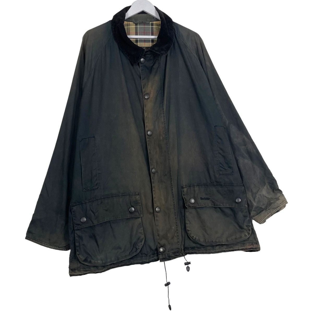 Barbour × Vintage 💥BARBOUR WAXED LIGHTWEIGHT BEAUFORT SUNFADED JACKET Size US XL / EU 56 / 4 - 3 Thumbnail