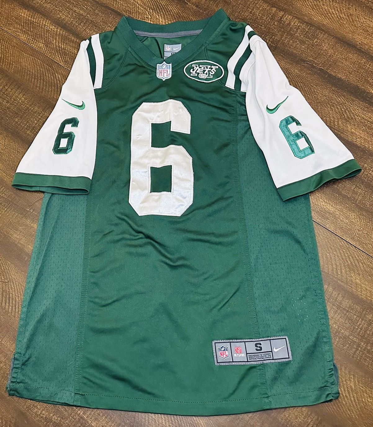 Nike Nike NFL New York Jets Mark Sanchez 6 Jersey Mens SM Sewn Size US S / EU 44-46 / 1 - 1 Thumbnail