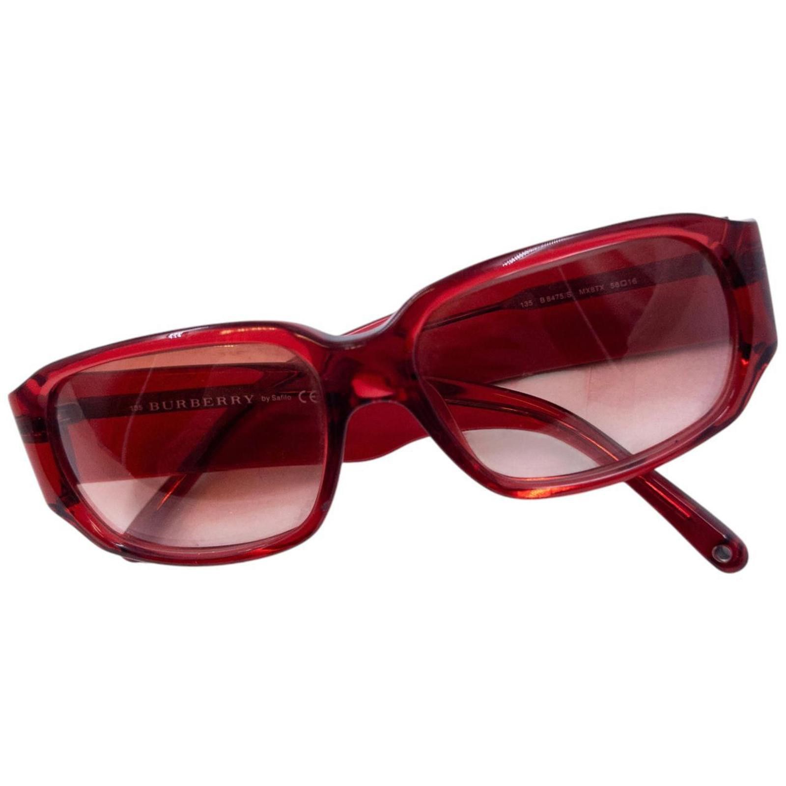 Burberry Vintage Burberry Embossed Sunglasses Size ONE SIZE - 8 Thumbnail