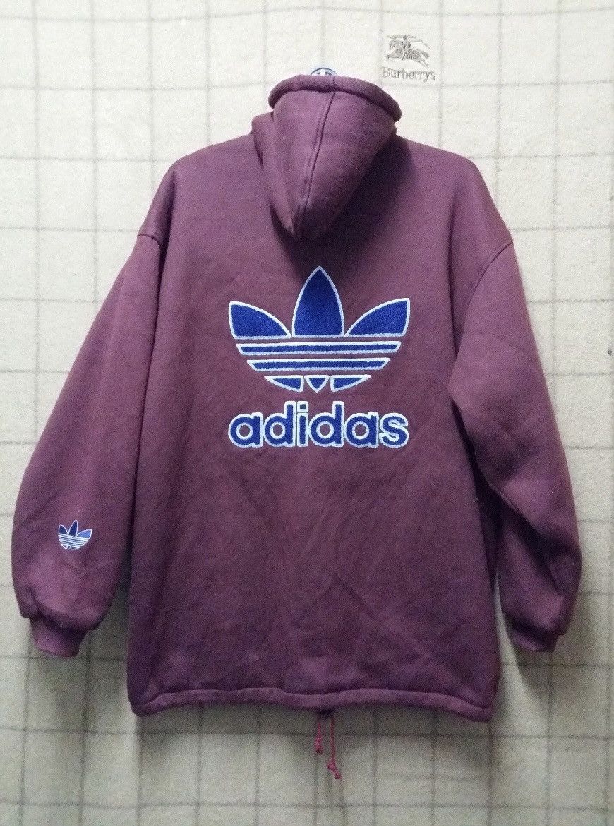 Adidas VINTAGE 90'S ADIDAS HOODIES BIG LOGO EMBROIDERY JACKET Size US XXL / EU 58 / 5 - 1 Thumbnail