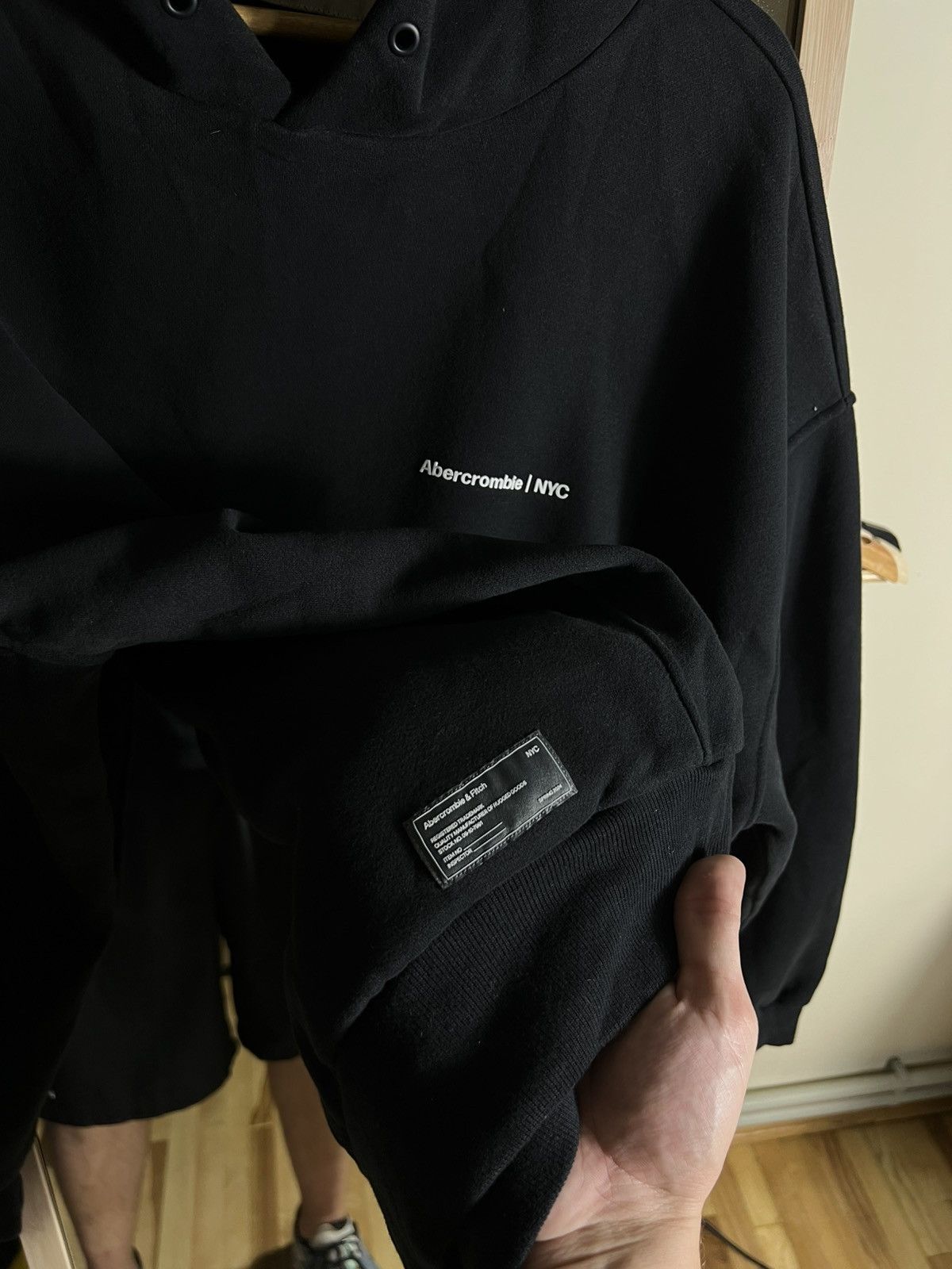 Abercrombie & Fitch Abercrombie & Fitch Micro-Logo Popover Hoodie casual black Size US M / EU 48-50 / 2 - 7 Thumbnail