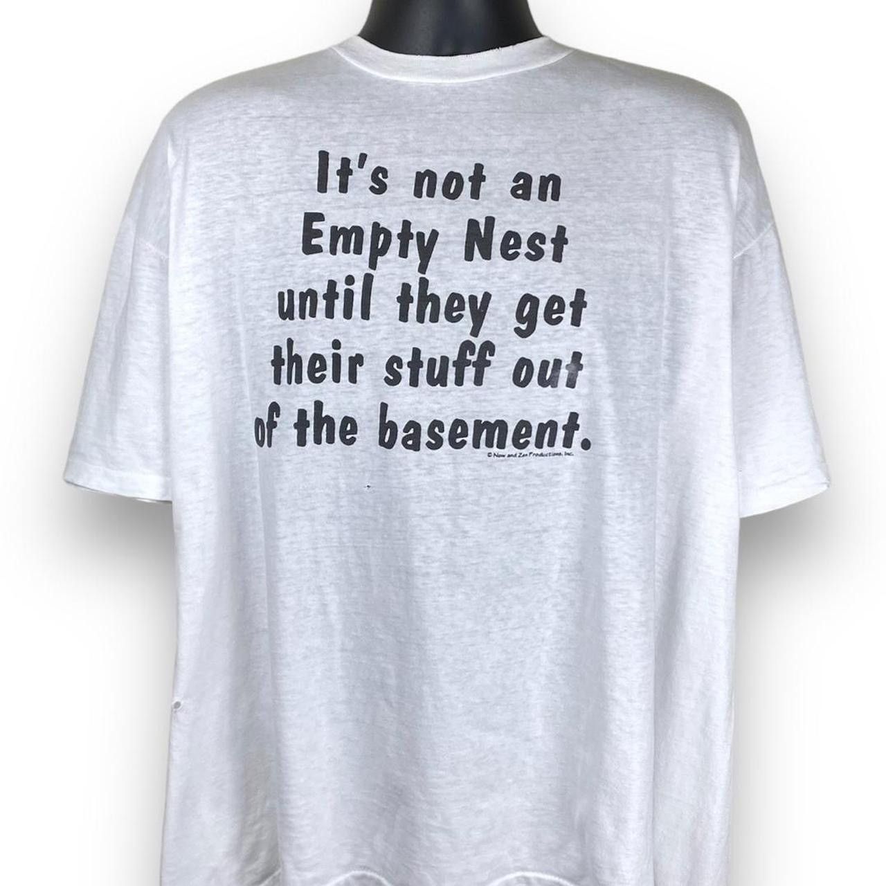 Vintage Vintage 90s Oneita Empty Nest Comedy Funny Joke Tshirt Size US XL / EU 56 / 4 - 1 Thumbnail