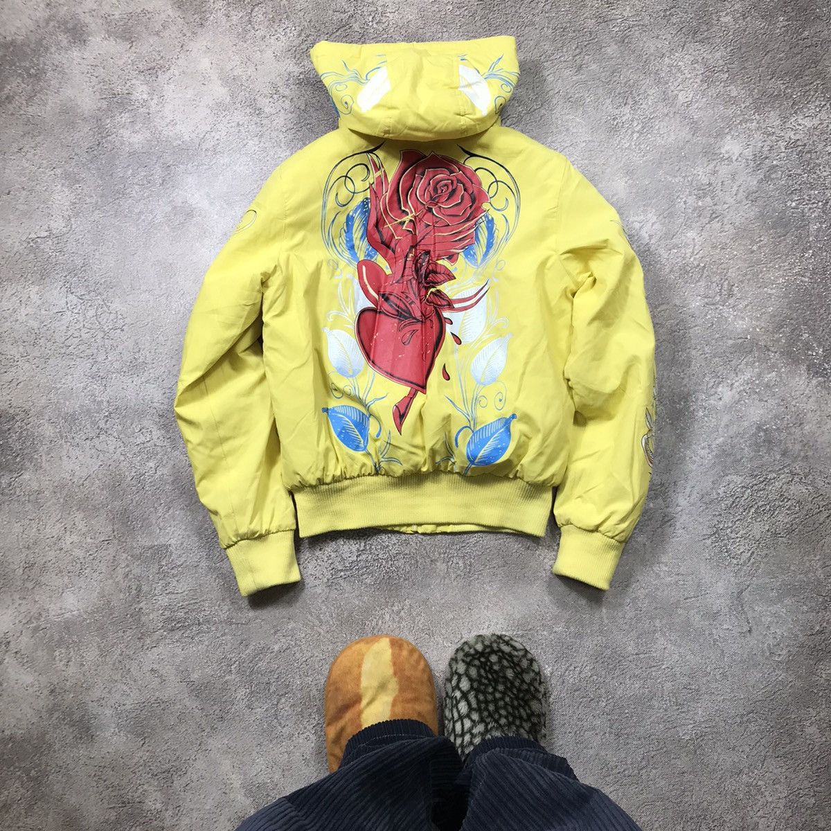 Vintage Vintage Y2K Ed Hardy Bomber Jacket Graphic Streetwear Slim M Size M / US 6-8 / IT 42-44 - 7 Thumbnail