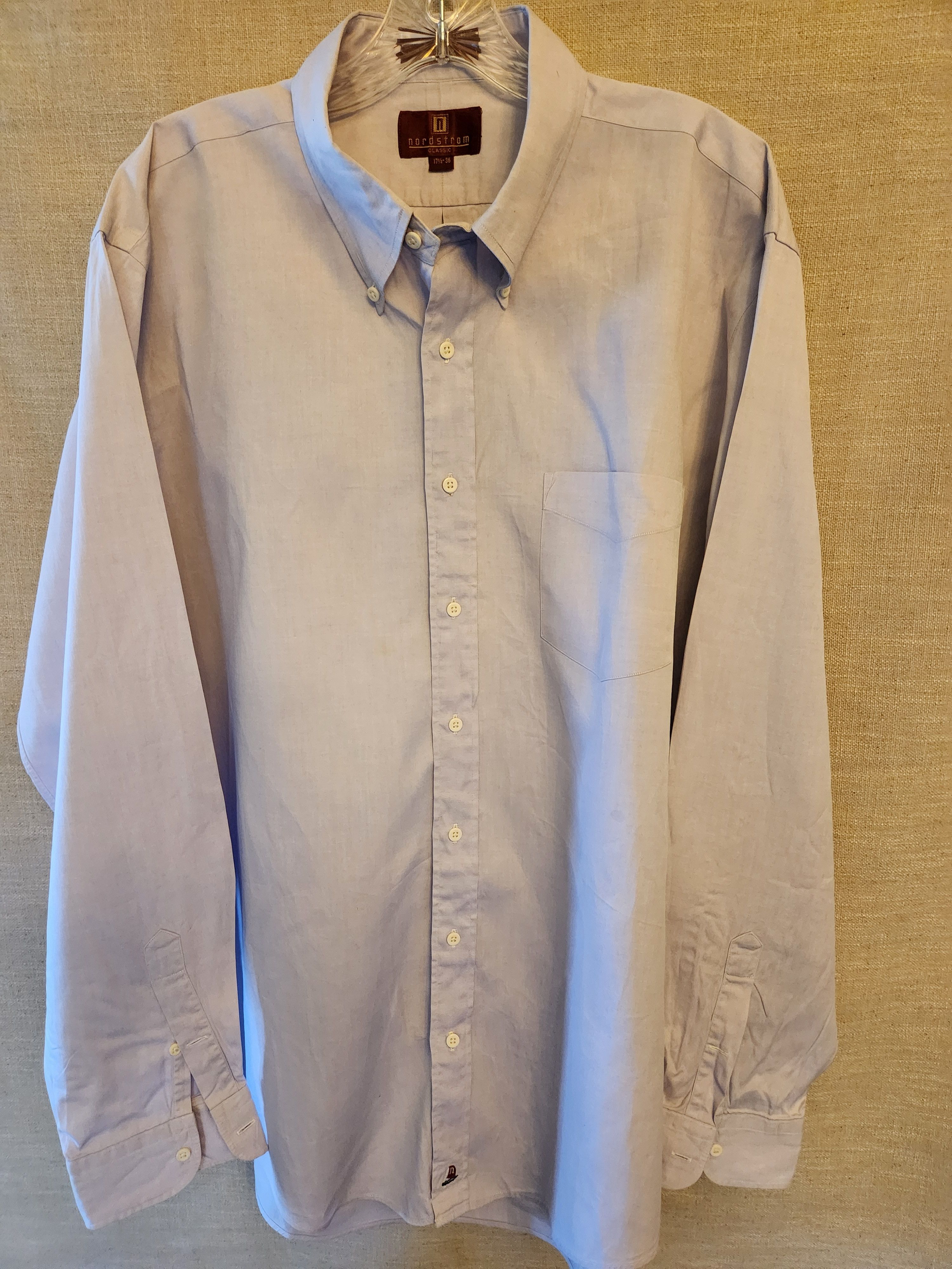 Nordstrom Men's Lavender 100% Cotton Shirt Sz XL. Size US XL / EU 56 / 4 - 1 Thumbnail