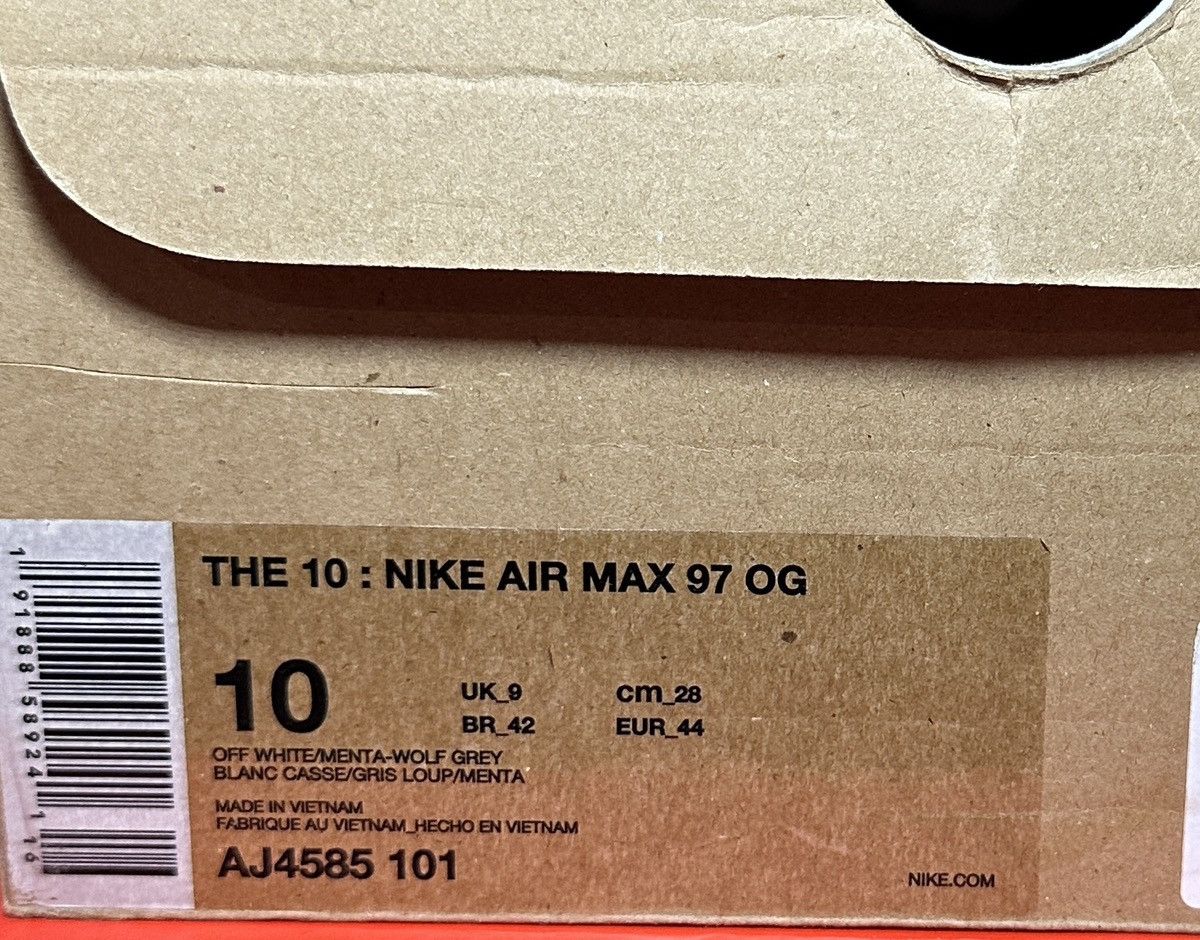 Nike × Off-White Size 10 - Off-White X Air Max 97 Menta Size US 10 / EU 43 - 8 Thumbnail