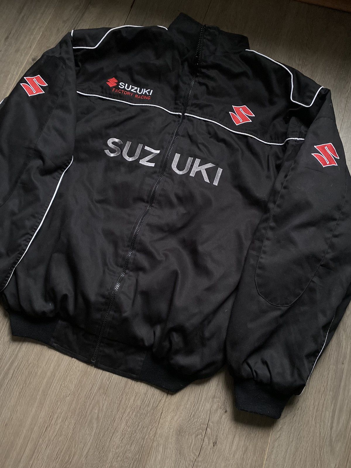 Other wA Vintage RALLI ART SUZUKI SPLIT FIRE PURPLE BOMBER JACKET Size US L / EU 52-54 / 3 - 4 Thumbnail