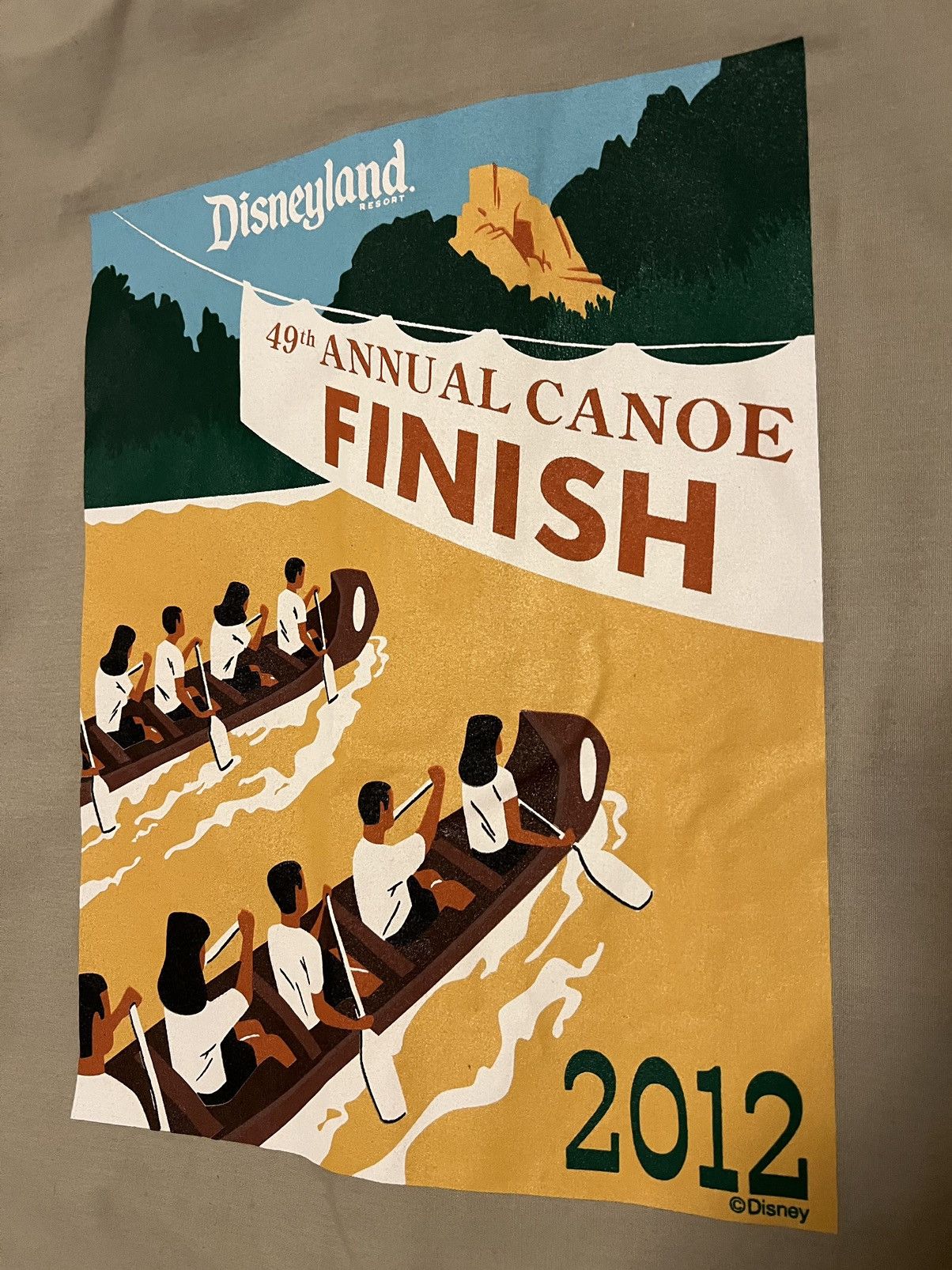 Disney Disneyland Annual Canoe Finish Canoe Official Employee Shirt Size US XL / EU 56 / 4 - 2 Thumbnail