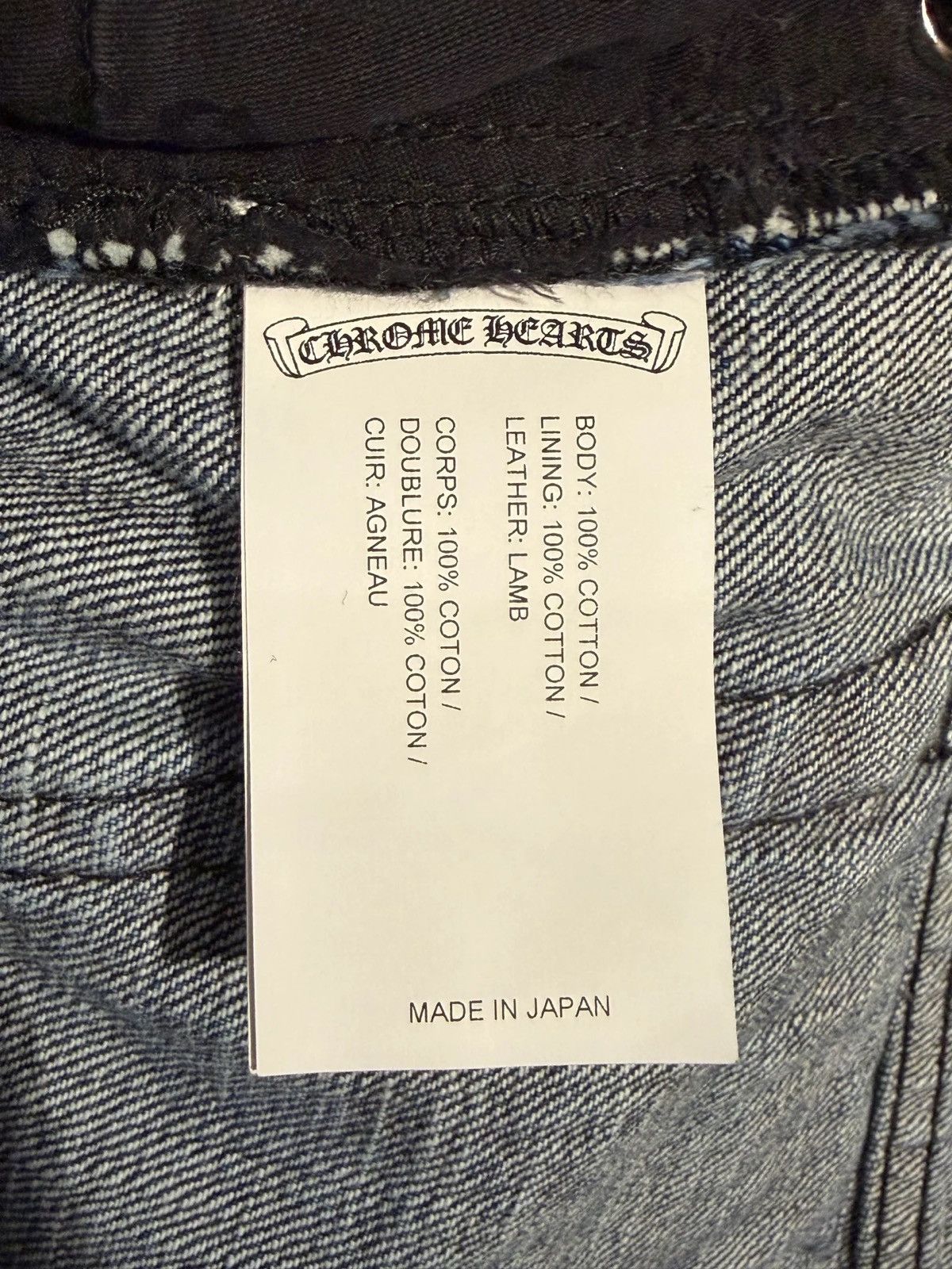 Chrome Hearts Fleur Knee Black Cross Patch Denim Jeans Size US 36 / EU 52 - 5 Thumbnail