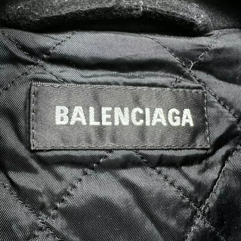 Balenciaga Balenciaga Logo Slogan Thick Cashmere Cotton Fleece Jacket Size US S / EU 44-46 / 1 - 3 Thumbnail