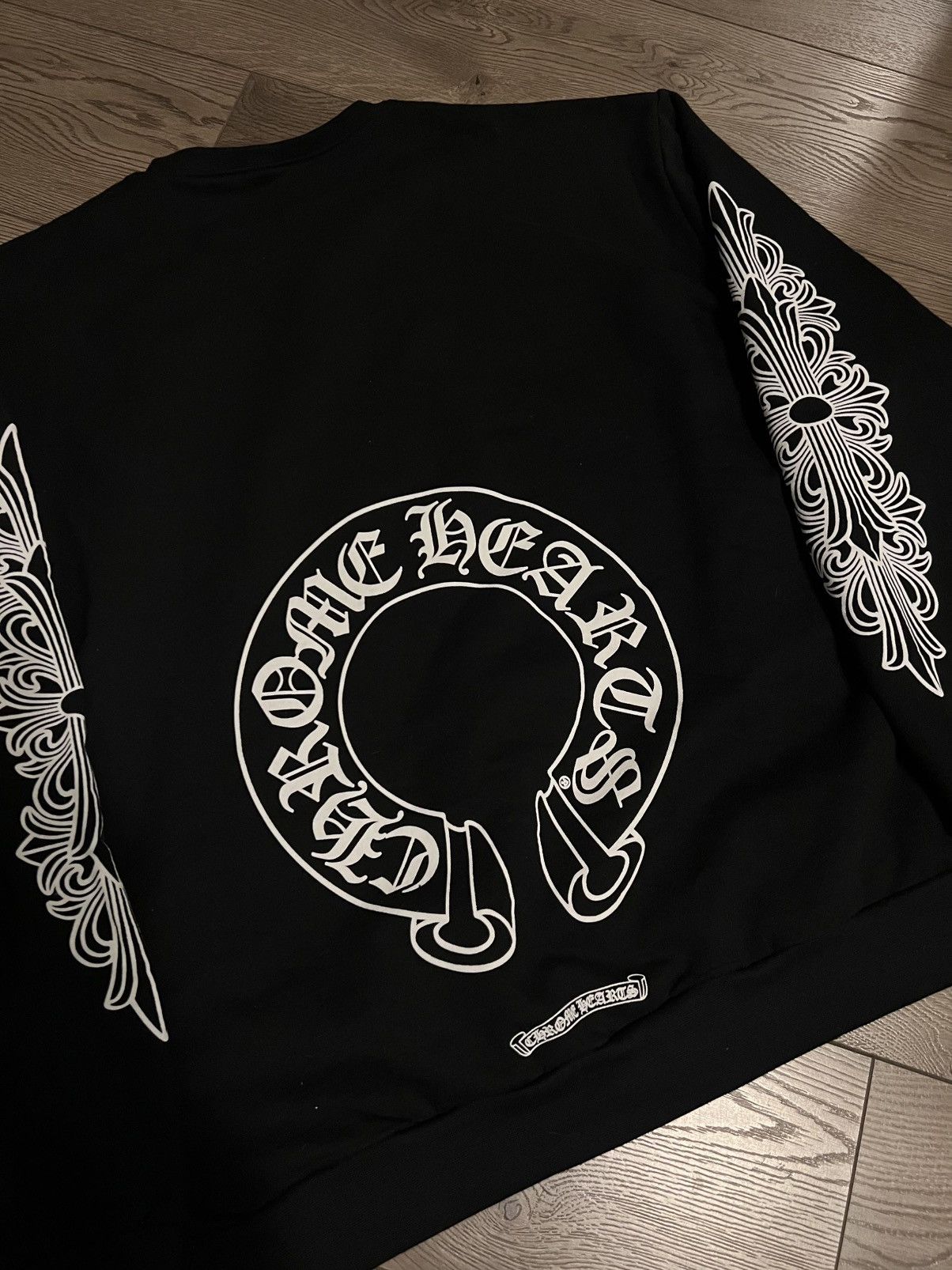 Chrome Hearts Chrome hearts horseshoe floral crew neck Size US XXL / EU 58 / 5 - 3 Thumbnail
