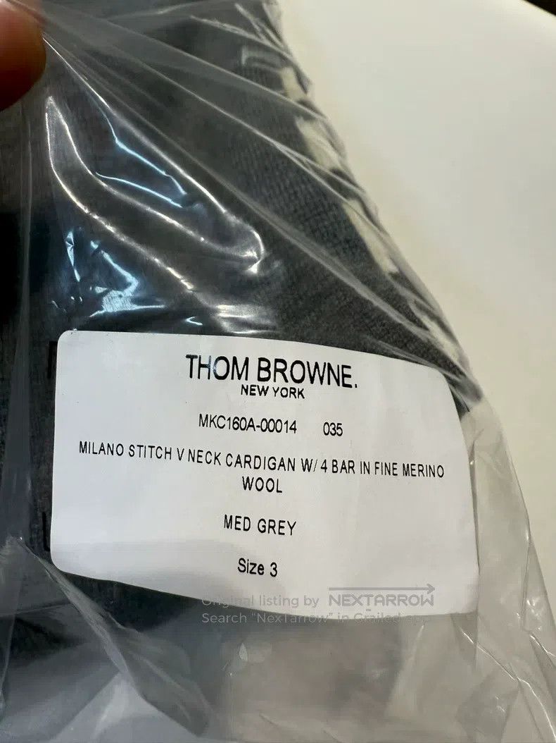 Thom Browne Thom Browne Single Panel Long Sleeve Sweater Size US L / EU 52-54 / 3 - 9 Thumbnail