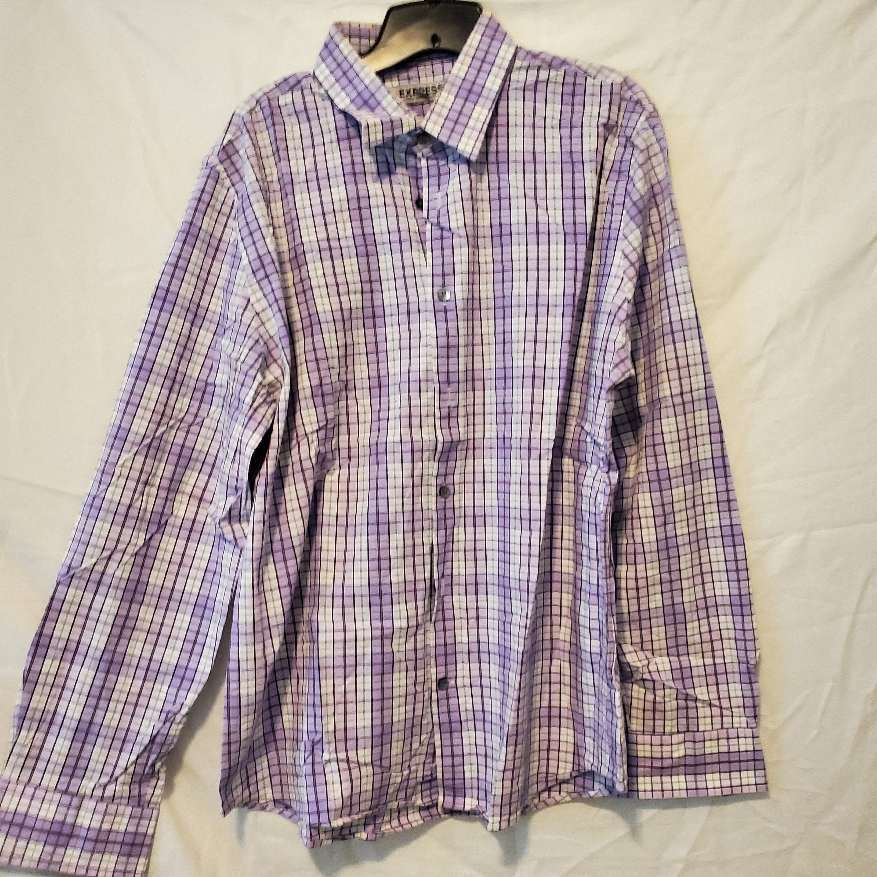 Express Express Men's XL Fitted Button shirt Size US XL / EU 56 / 4 - 1 Thumbnail