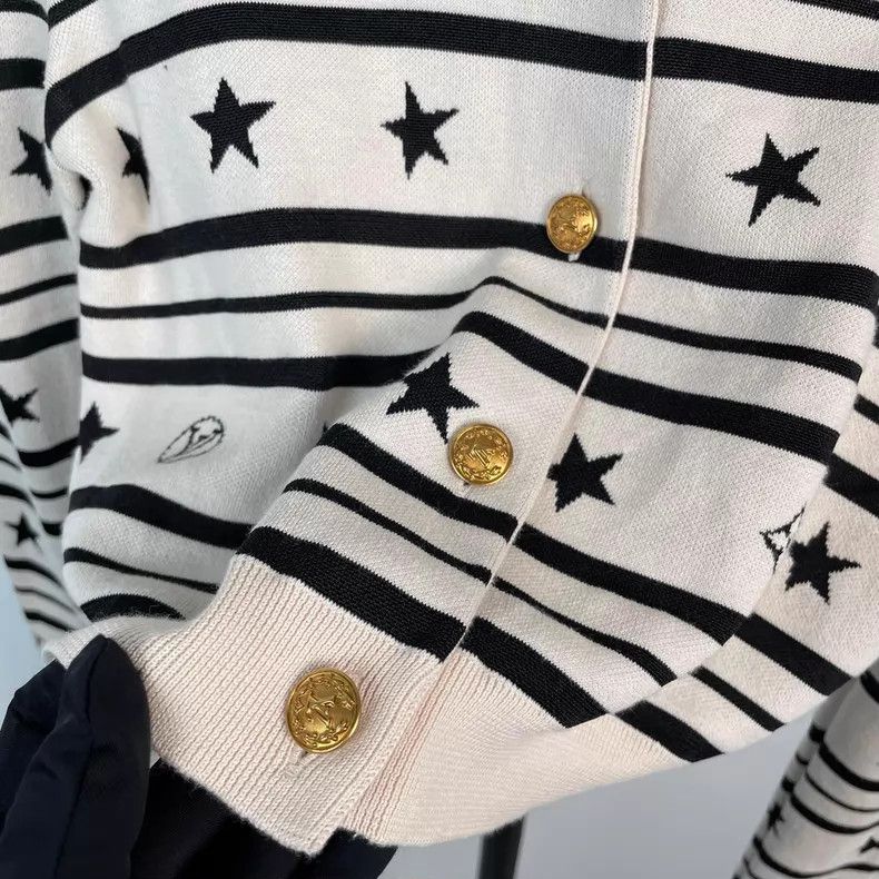 Louis Vuitton Louis Vuitton Star Collection Star Pattern Black and White Size S / US 4 / IT 40 - 5 Thumbnail