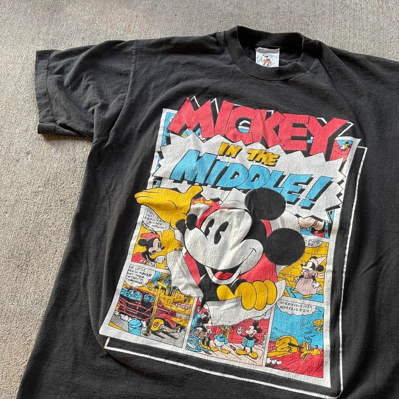 Disney × Vintage Vintage 1990s Baggy Disney Mickey Mouse ComicPop Art Tee Size US L / EU 52-54 / 3 - 4 Thumbnail
