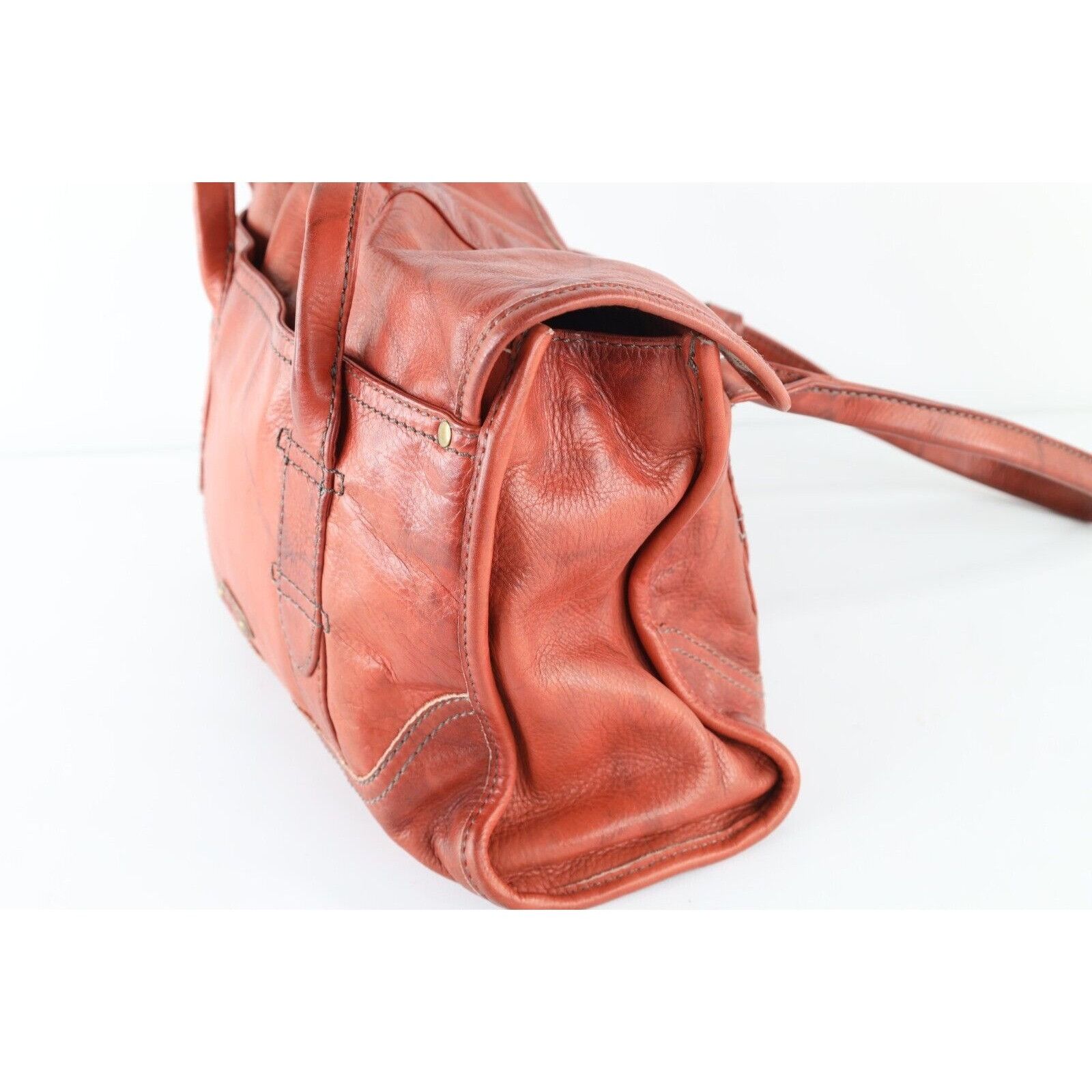 Frye Frye Distressed Italian Leather Boho Chic Shoulder Bag Size ONE SIZE - 7 Thumbnail