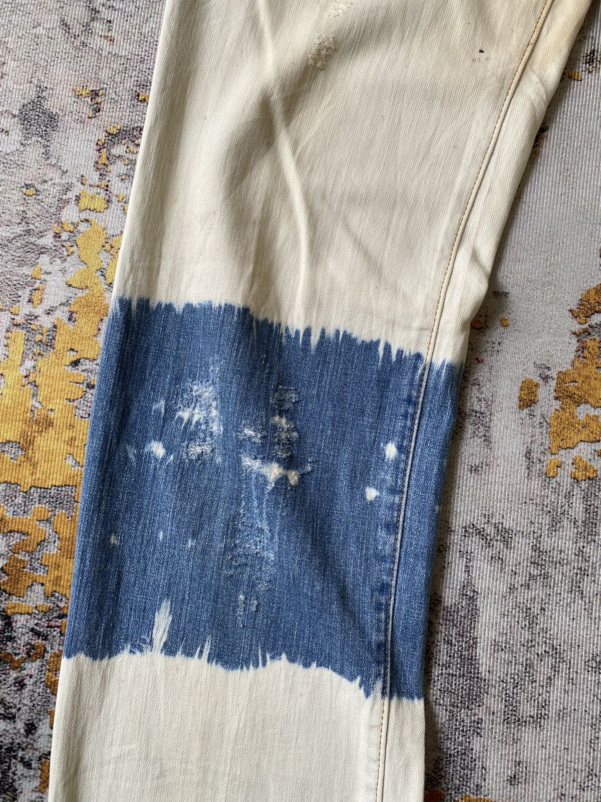 Dolce & Gabbana Dolce & Gabbana Rusty Distressed Bleached Denim Size US 33 - 6 Thumbnail