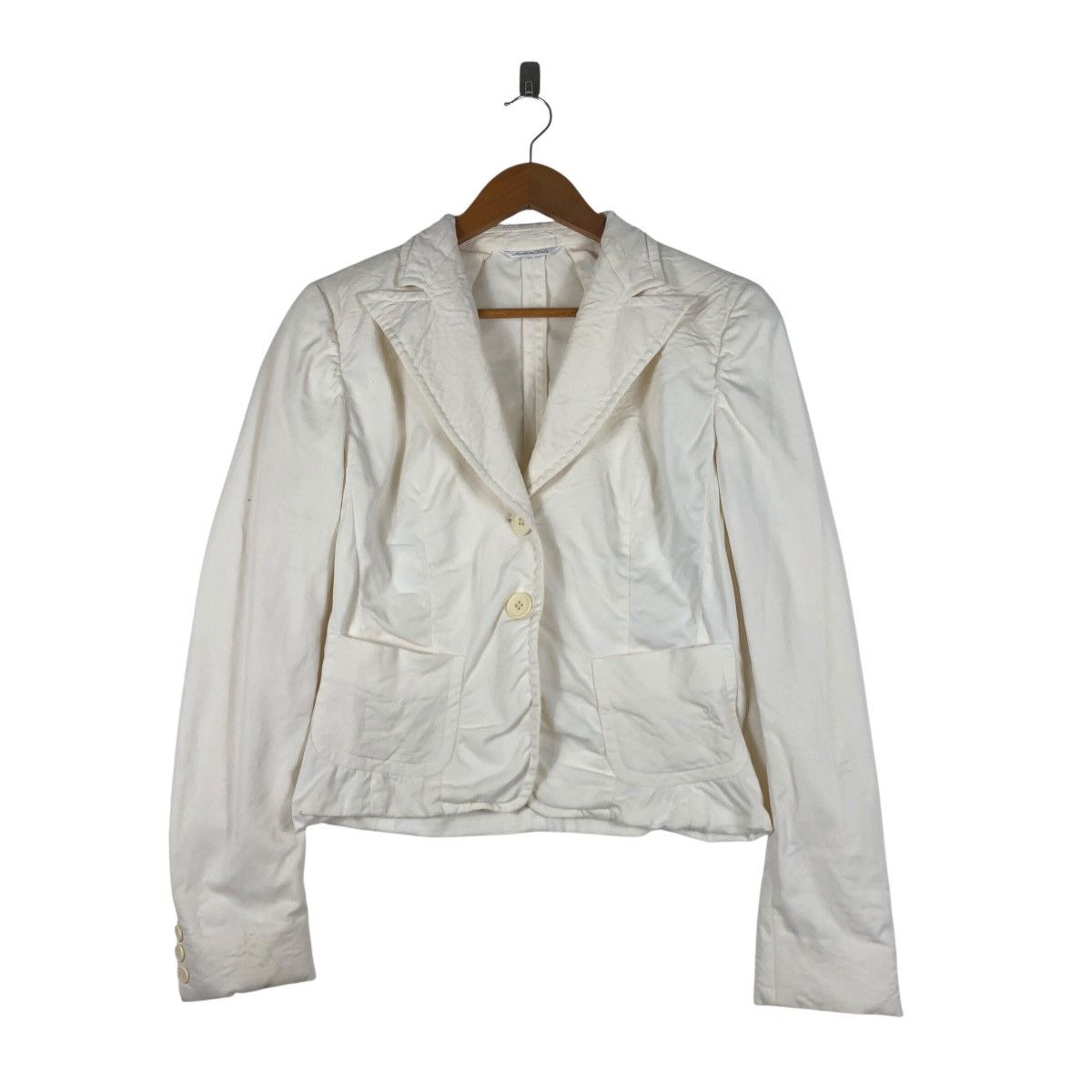 Max Mara MAX MARA Weekend White Blazer Jacket Size XS / US 0-2 / IT 36-38 - 1 Thumbnail