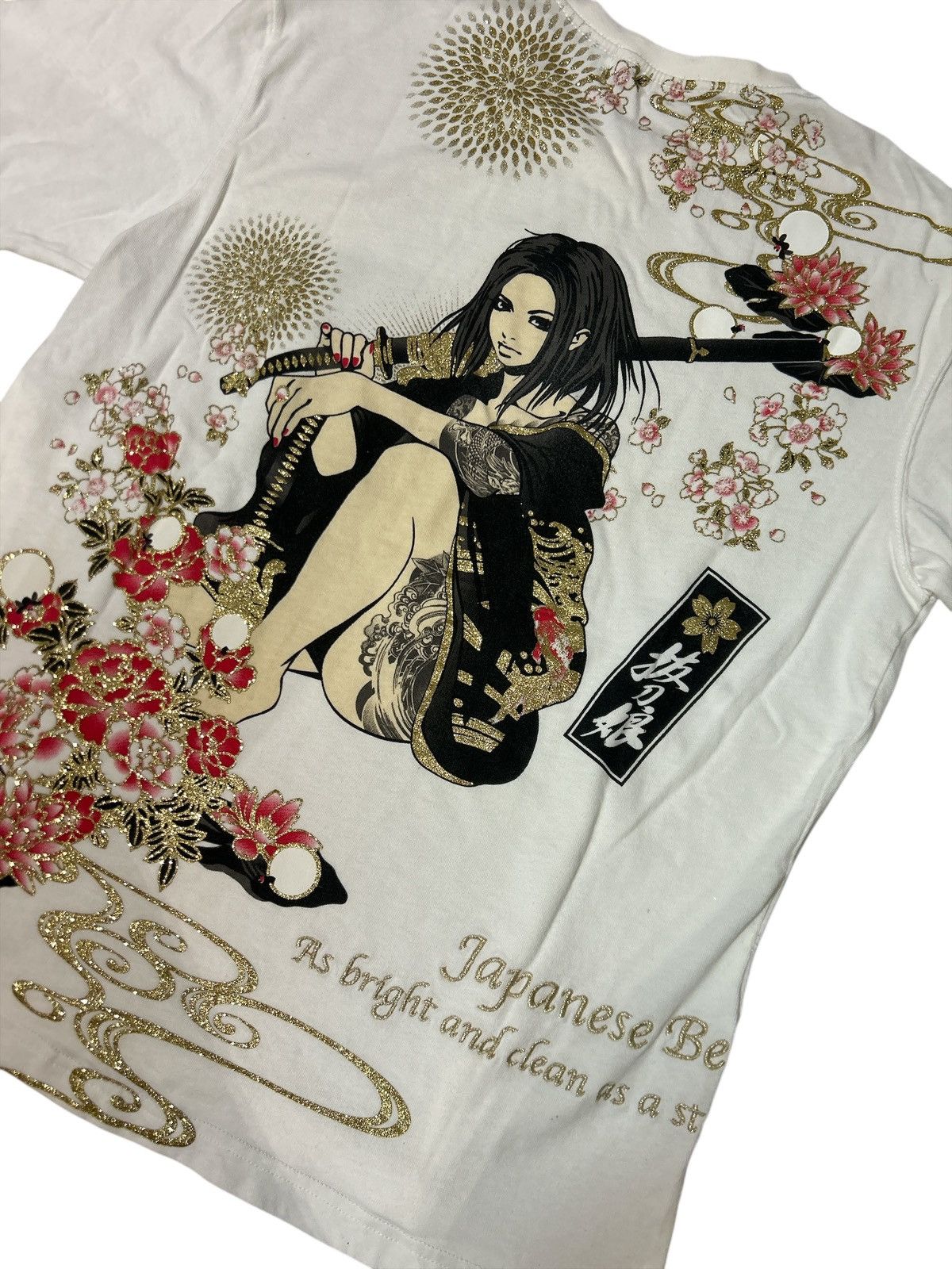 Japanese Brand DIVINE RETRIBUTION Japanese Beauty Yakuza Geisha Graphic Size US L / EU 52-54 / 3 - 2 Thumbnail