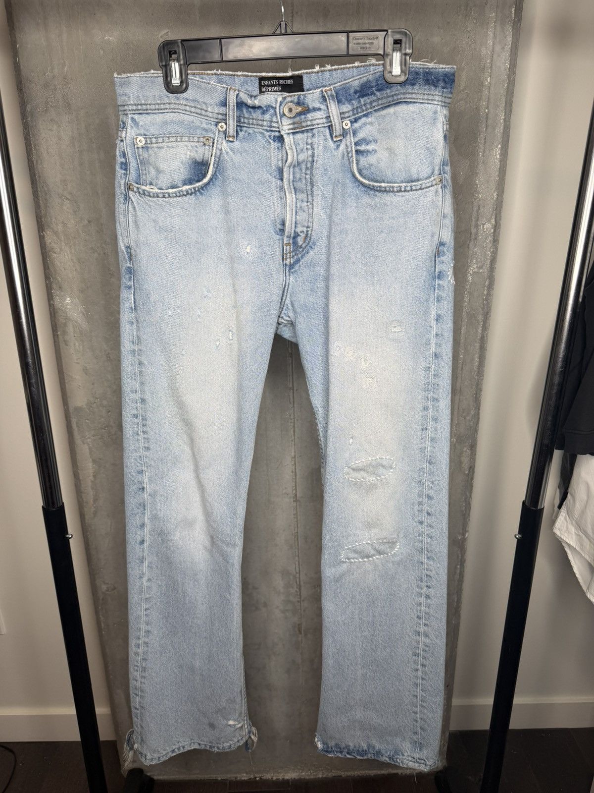 Enfants Riches Deprimes CLASSIC FLARE LEG JEANS DIRTY BLUE Size US 30 / EU 46 - 1 Thumbnail