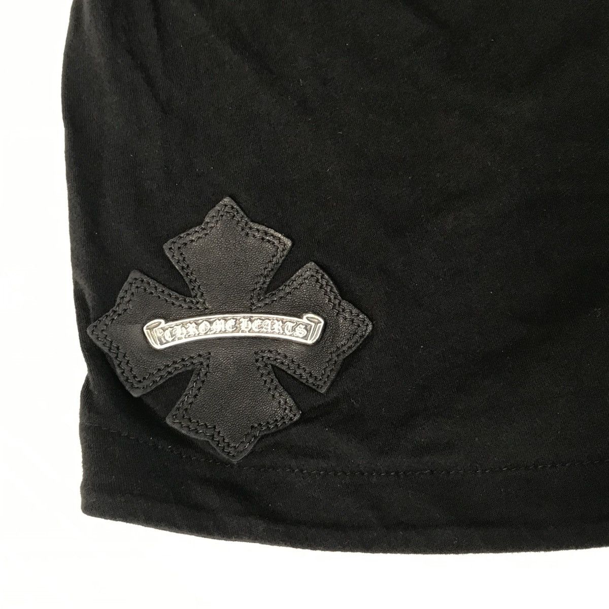 Chrome Hearts Chrome Hearts Shirt Top Leather Cross / Silver Scroll Logo Size S / US 4 / IT 40 - 2 Thumbnail