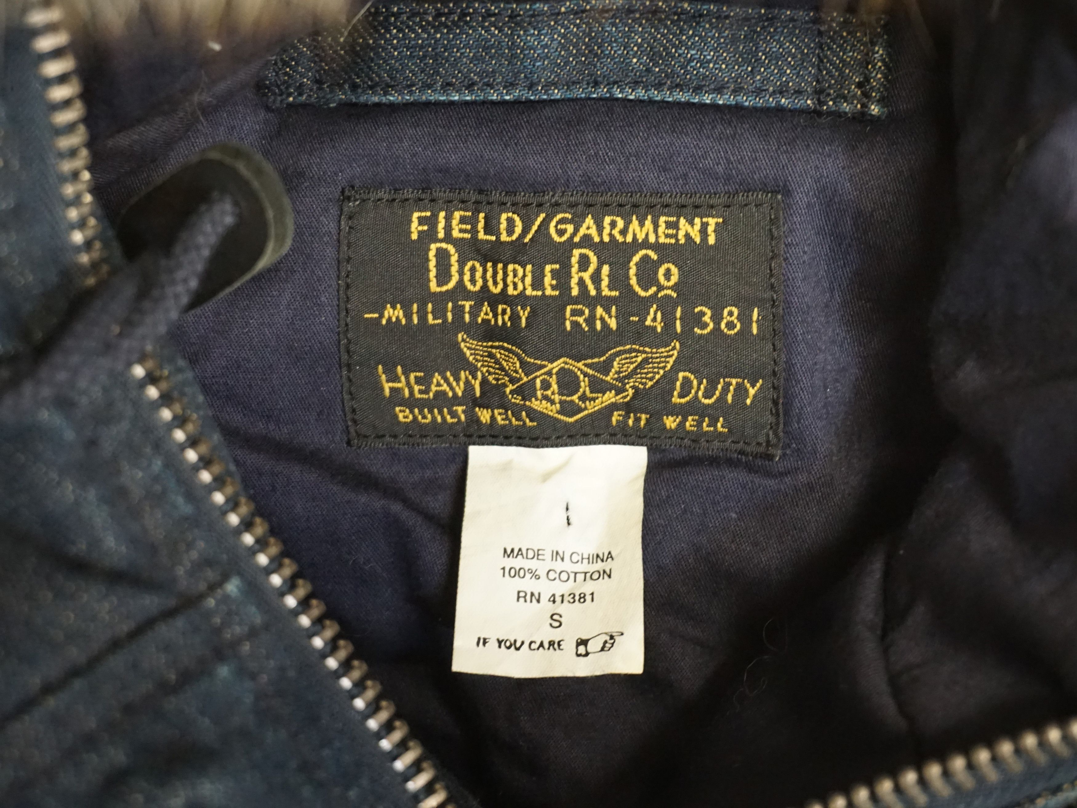 RRL Ralph Lauren 00's Polo RRL Ralph Lauren Real Fur Denim Coat Size US S / EU 44-46 / 1 - 4 Thumbnail