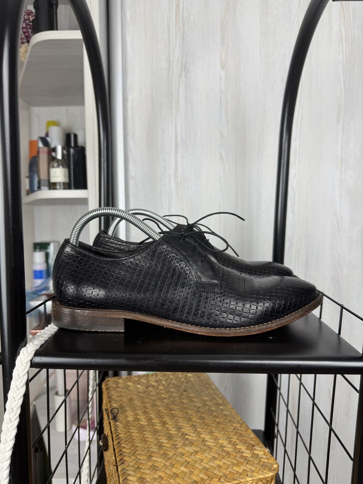 Other Camerlengo Perforated black leather derby Italy men’s shoes Size US 10 / EU 43 - 1 Thumbnail