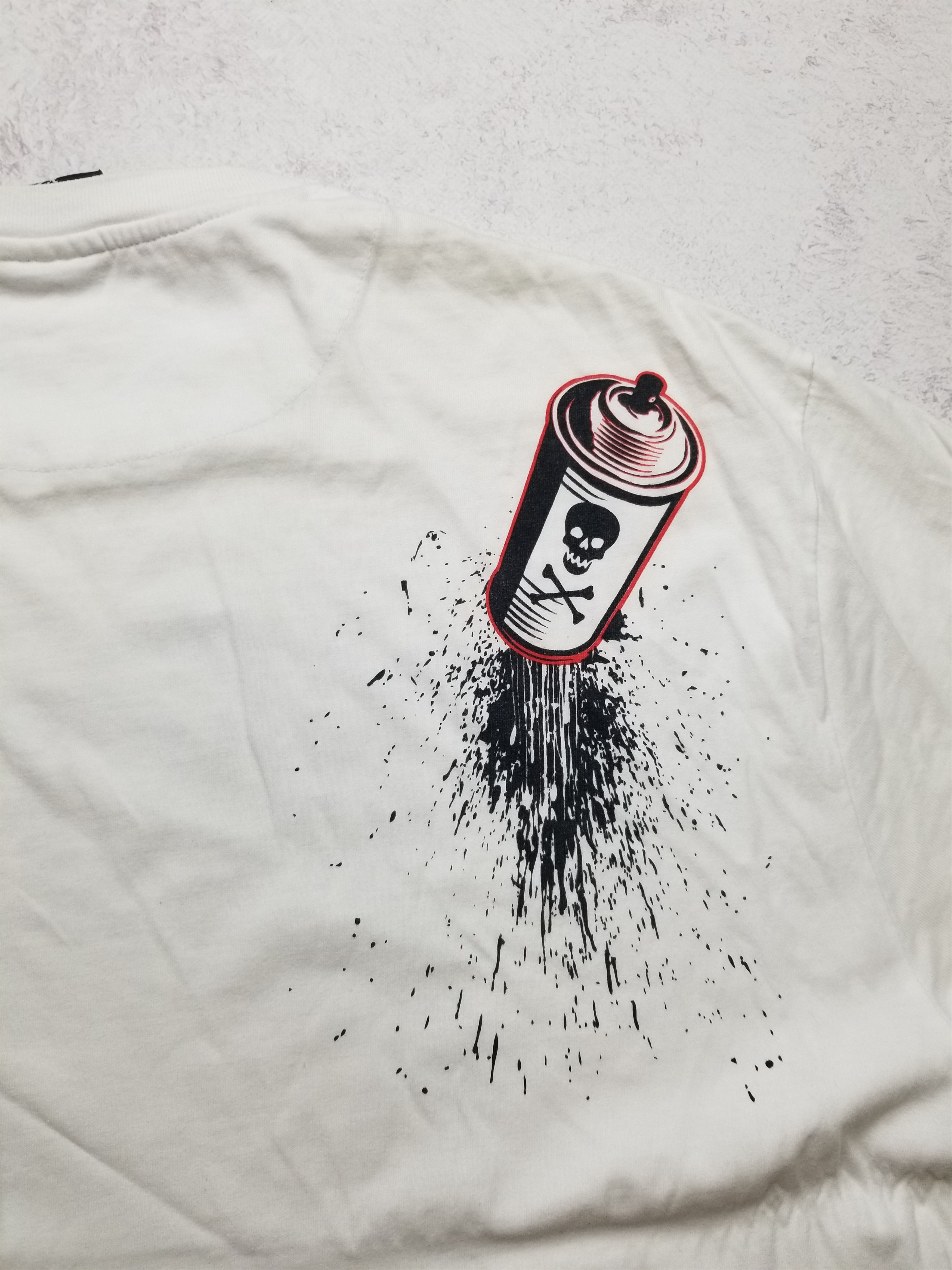 No Fear VTG Y2K NO-FEAR T-Shirt Spray Paint Hooded Skeletons RARE Size US XL / EU 56 / 4 - 4 Thumbnail