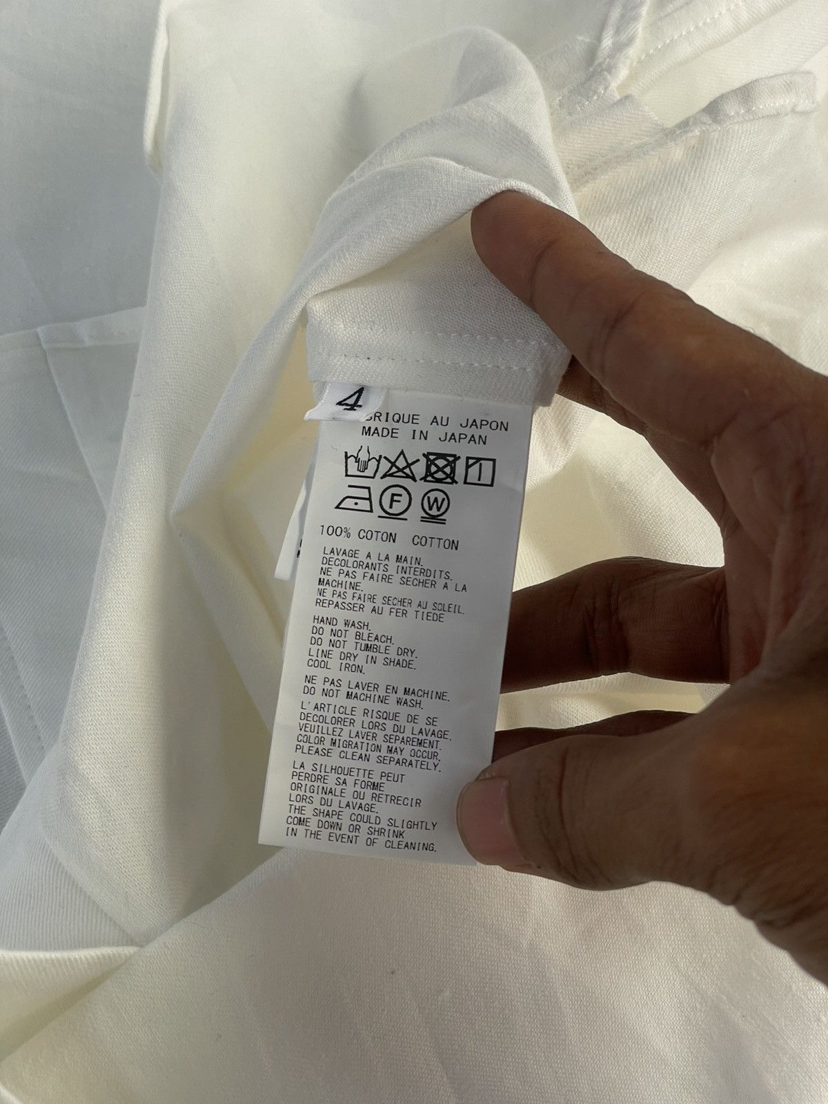Yohji Yamamoto Power Of The White Yohji Yamamoto | 2024 A/W Shirt Size US XL / EU 56 / 4 - 4 Thumbnail