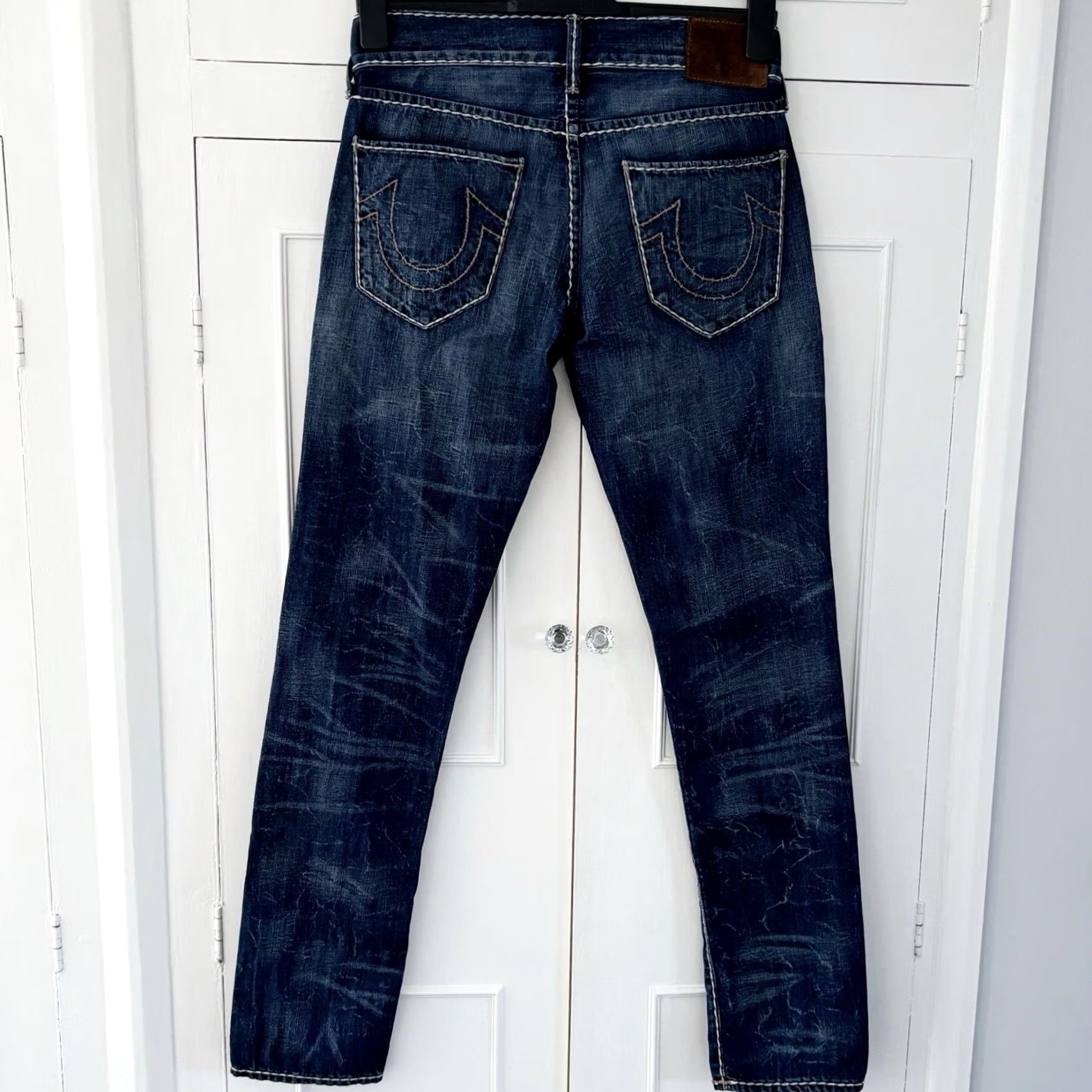 True Religion VINTAGE True Religion Geno No Flap Cable Stitch Jeans W29” L34” Relaxed Slim Mens Blue Size US 29 - 2 Thumbnail