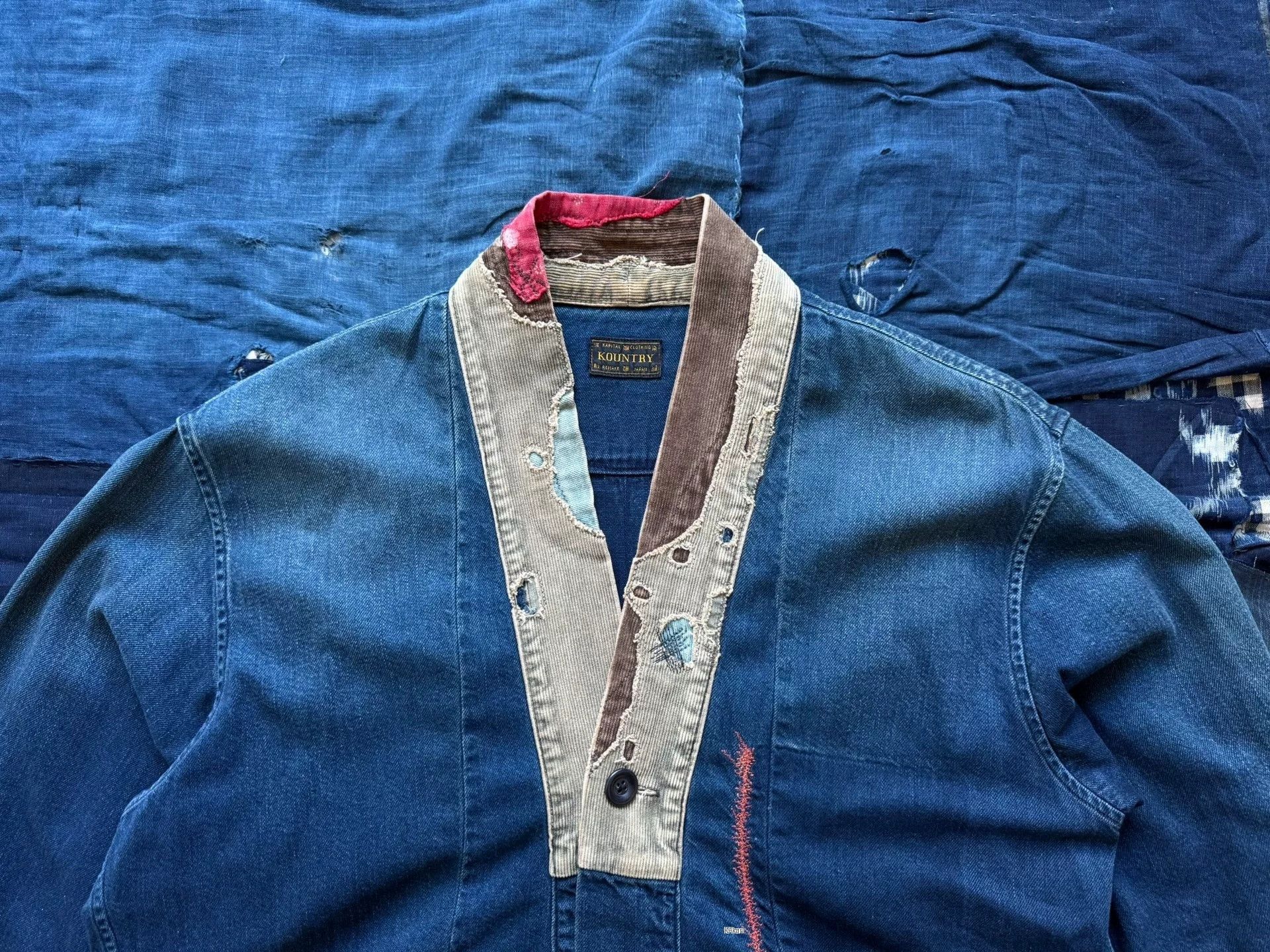 Kapital Kountry KAPITAL COUNTRY EK-759 Distressed Patchwork Jacket Size US XXS / EU 40 - 4 Thumbnail