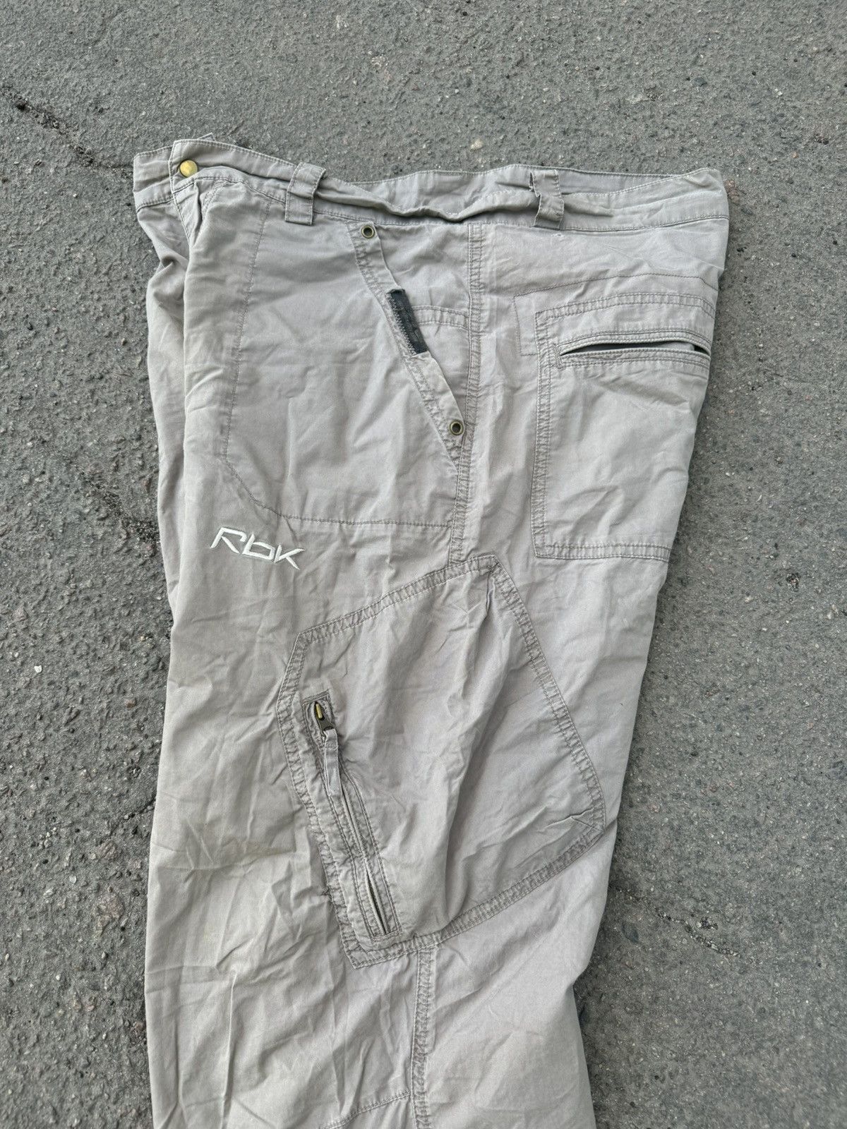 Japanese Brand × Reebok × Vintage Vintage Reebok Parachute Pants Baggy Cargo utility Size US 34 / EU 50 - 4 Thumbnail