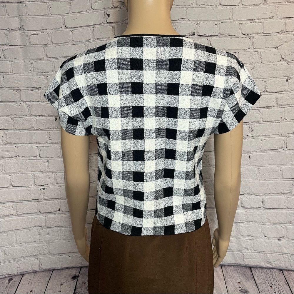 Theory Theory Seblyn Magnified Plaid Crop Top Size S Size S / US 4 / IT 40 - 5 Thumbnail