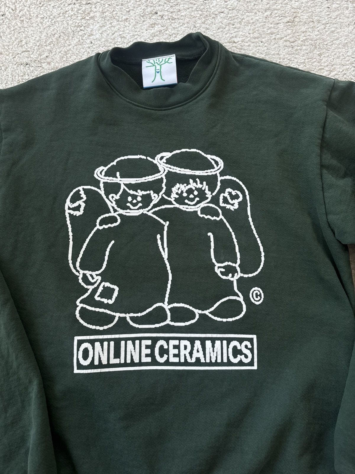 Online Ceramics Green Online Ceramics Crewneck Size S / US 4 / IT 40 - 2 Thumbnail