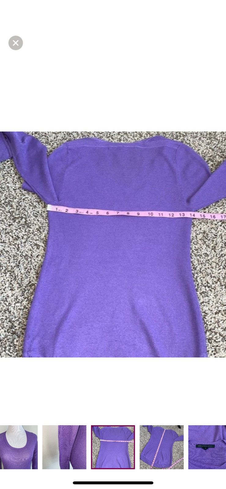 Marc by Marc Jacobs Marc by Marc Jacobs small purple scoopneck swester Size S / US 4 / IT 40 - 2 Thumbnail