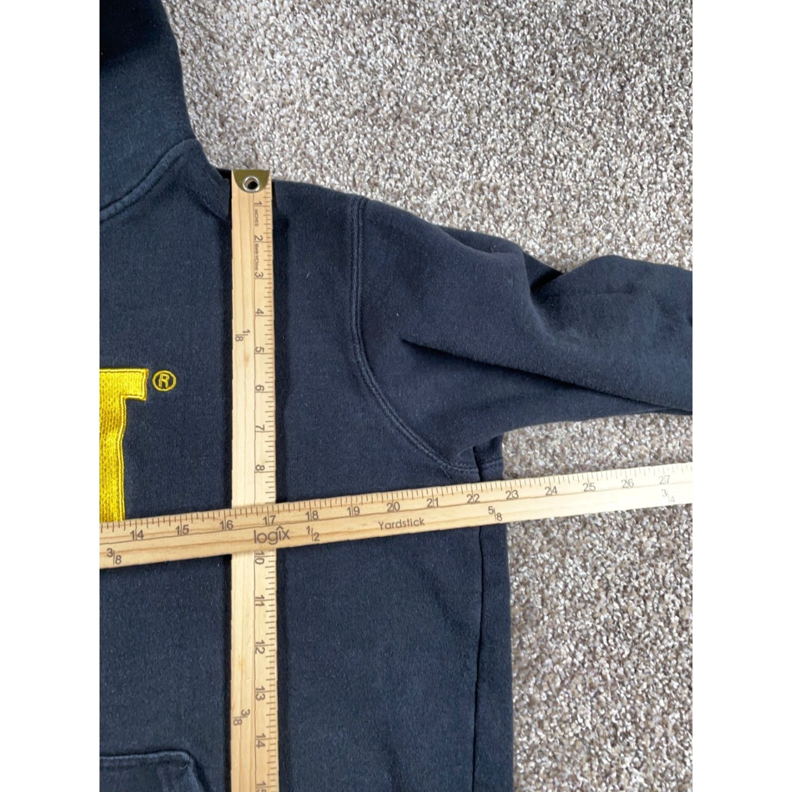 Vintage CAT Caterpillar Hoodie Adult Large Black Sweatshirt Embroidered Heavyweight Size US L / EU 52-54 / 3 - 7 Thumbnail