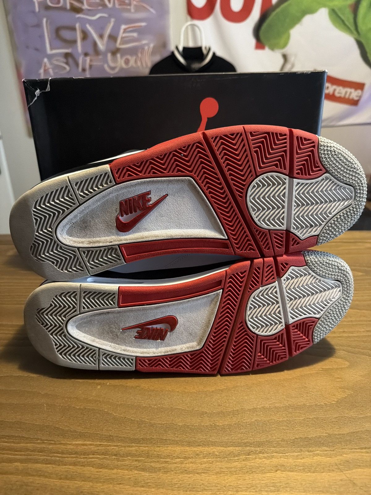 Jordan Brand Jordan 4 Fire Red 2020 Size US 13 / EU 46 - 7 Thumbnail