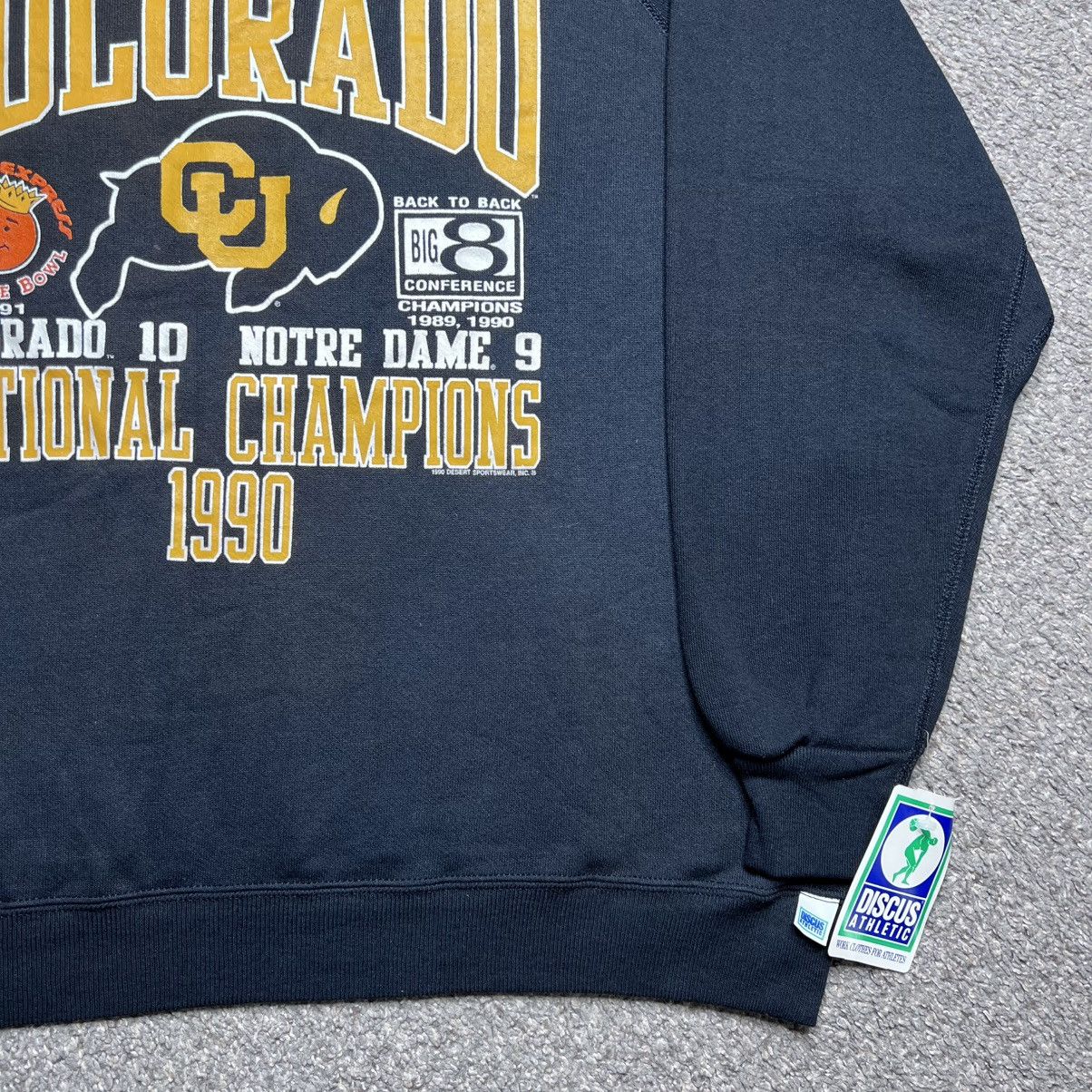 NCAA 1990 NCAA Colorado Buffaloes National Champions Sweatshirt Size US XL / EU 56 / 4 - 15 Thumbnail