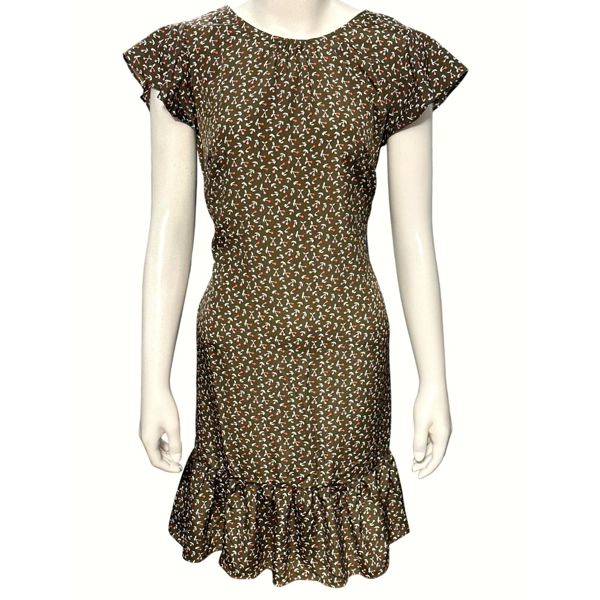Other CCC Vintage Style Floral Print Dress Ruffle Hem Cap Sleeves Size S / US 4 / IT 40 - 1 Thumbnail