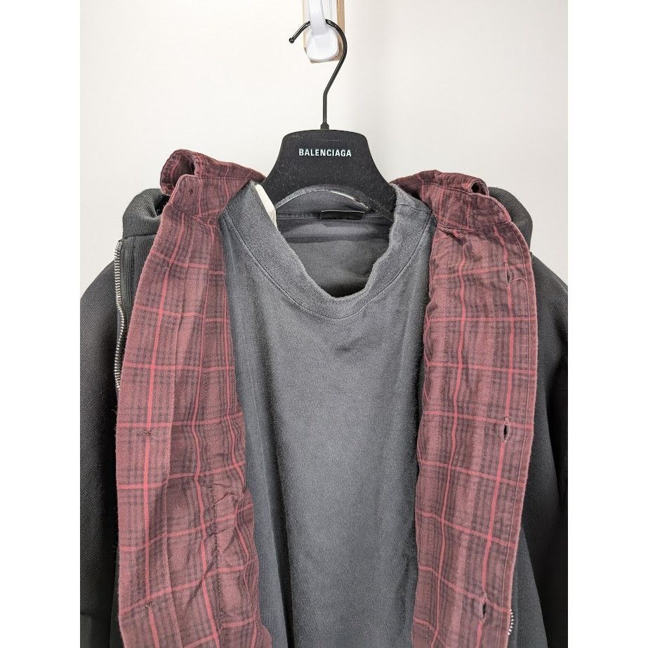 Balenciaga o1rshd1 Unity Sports Icon Layered Hoodie in Black Size US XL / EU 56 / 4 - 11 Thumbnail