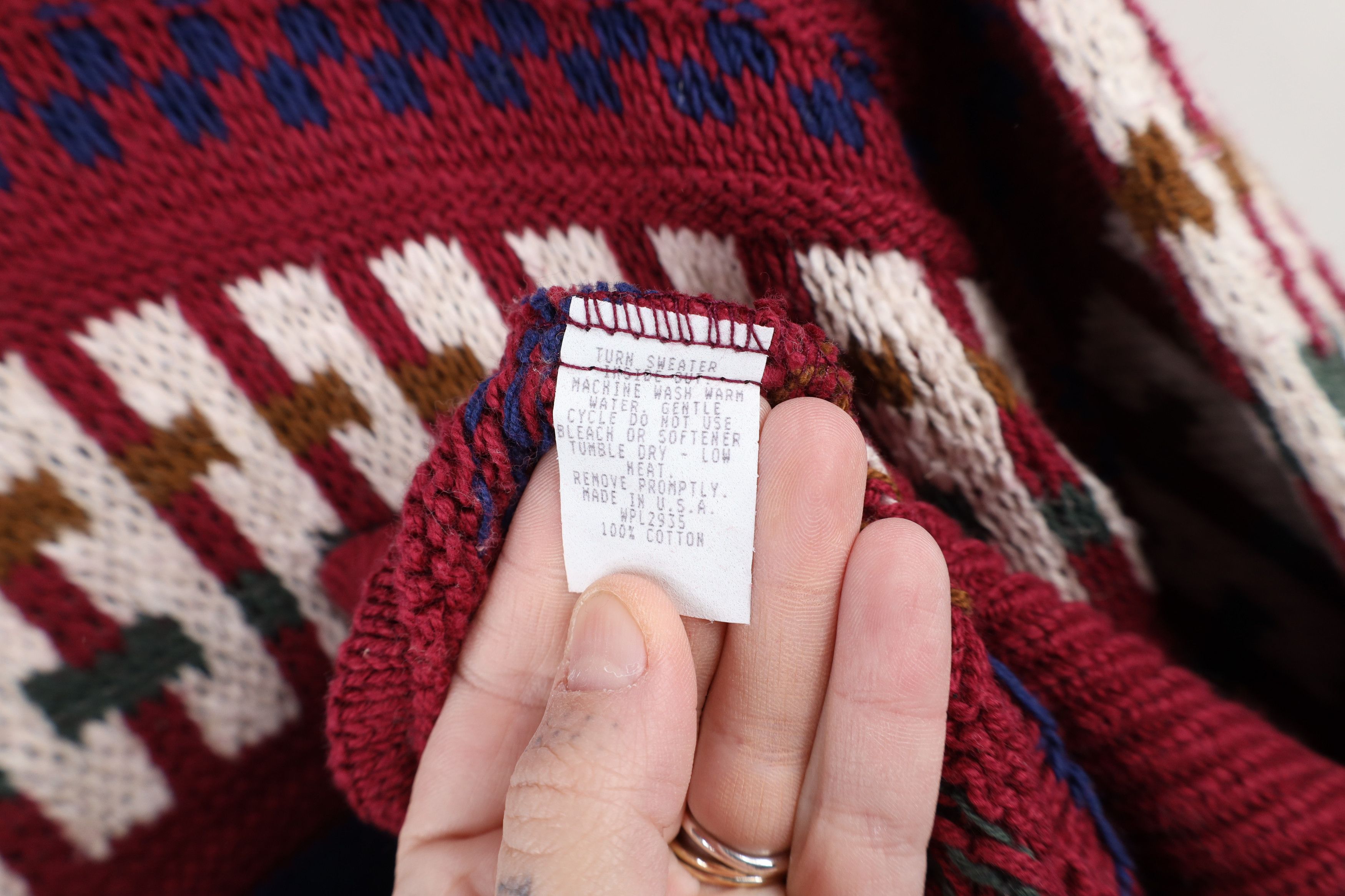 Vintage Deadstock Vintage 90s Streetwear Fair Isle Knit Sweater USA Size US M / EU 48-50 / 2 - 10 Thumbnail