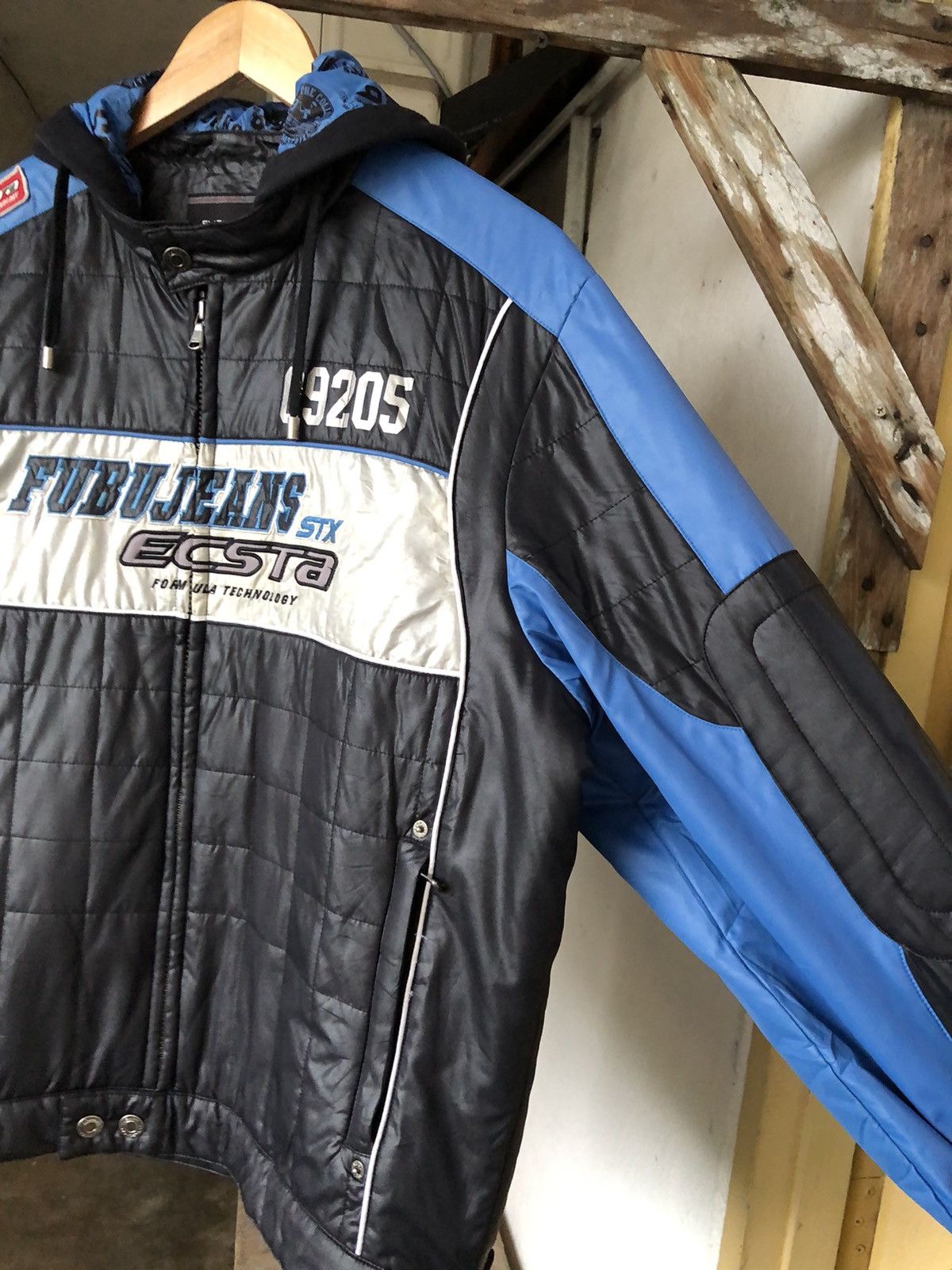 Fubu Rare🔥 Vintage Fubu Jeans STX Ecsta Formula Technology Jacket Size US L / EU 52-54 / 3 - 7 Thumbnail