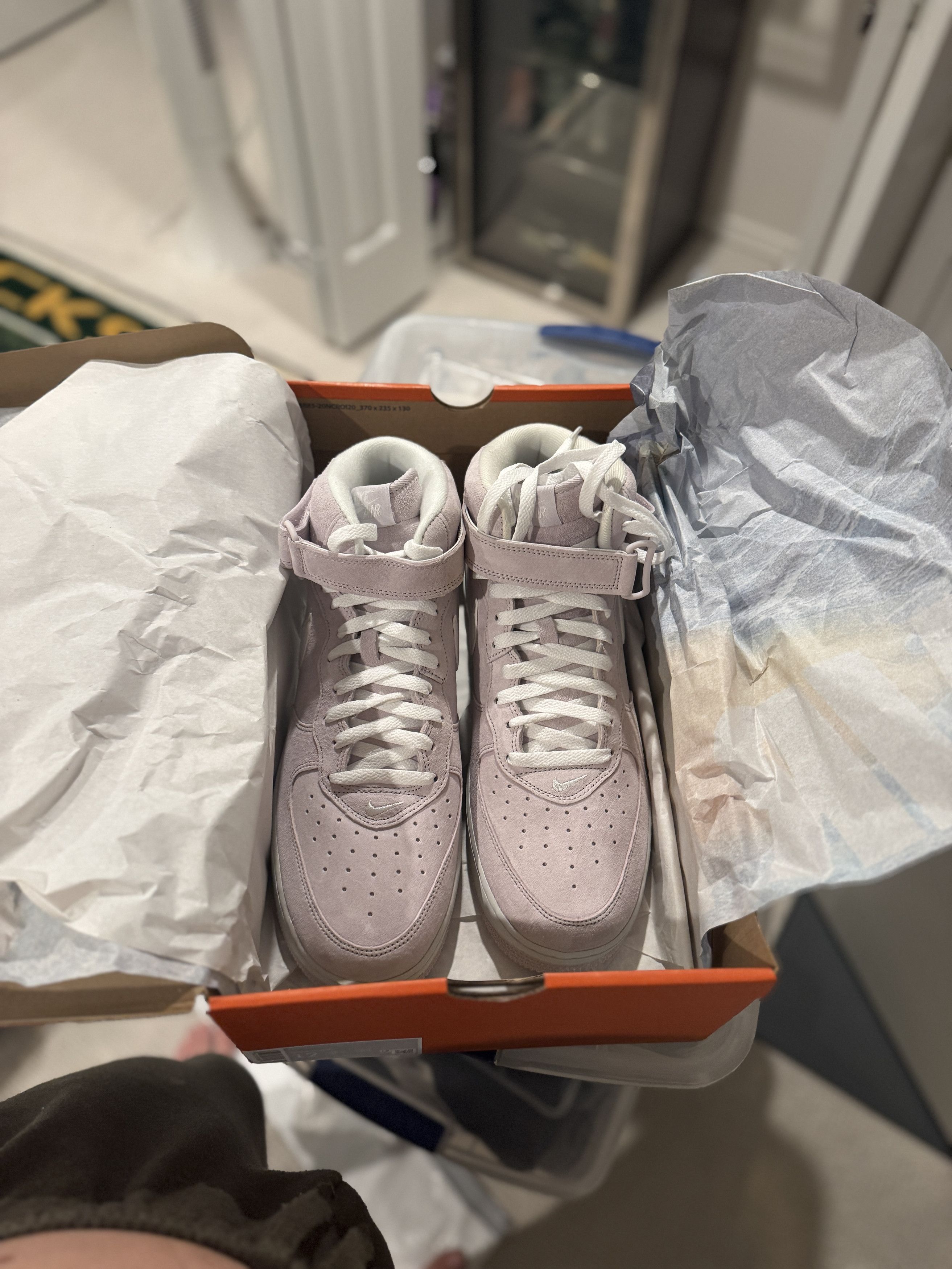 Nike *NEW* Nike Air Force 1 Mid QS in Venice/Summit White Size US 12 / EU 45 - 7 Thumbnail