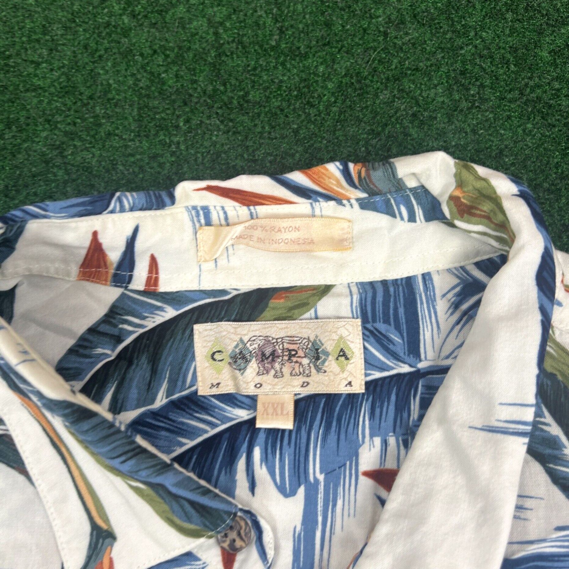 Vintage Mens Campia Moda 2XL Tropical Hawaiian Short Sleeves Button Up Casual Shirt Size US XXL / EU 58 / 5 - 5 Thumbnail