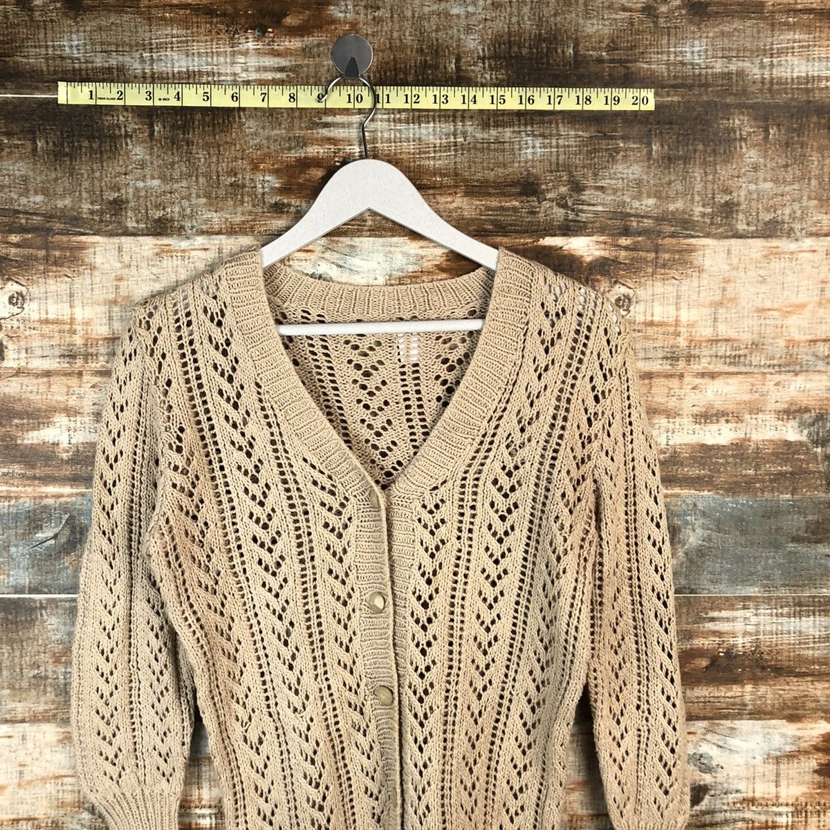 Japanese Brand Japanese Brand Brown Cardigan Knitwear #A1348 Size S / US 4 / IT 40 - 2 Thumbnail