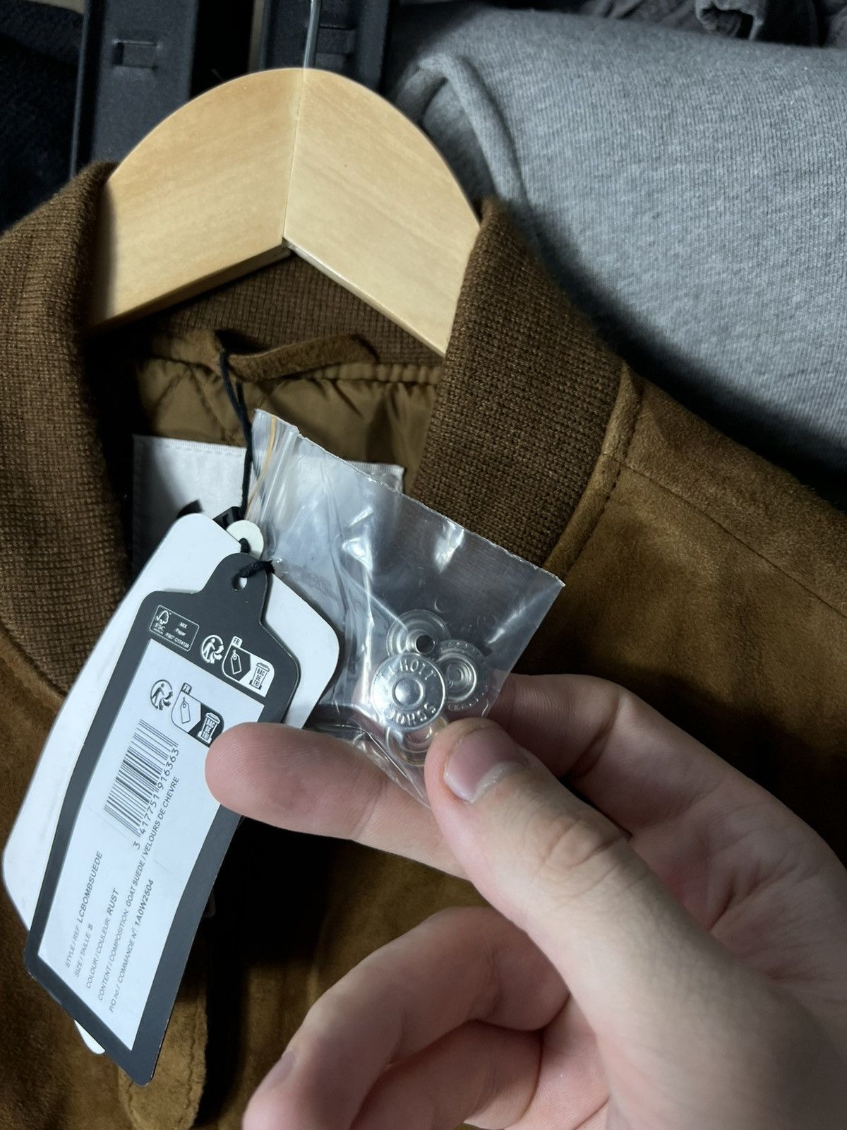 Schott Schott NYC Goat Suede Bomber Jacket Rust Brown Leather SizeS Size US S / EU 44-46 / 1 - 5 Thumbnail