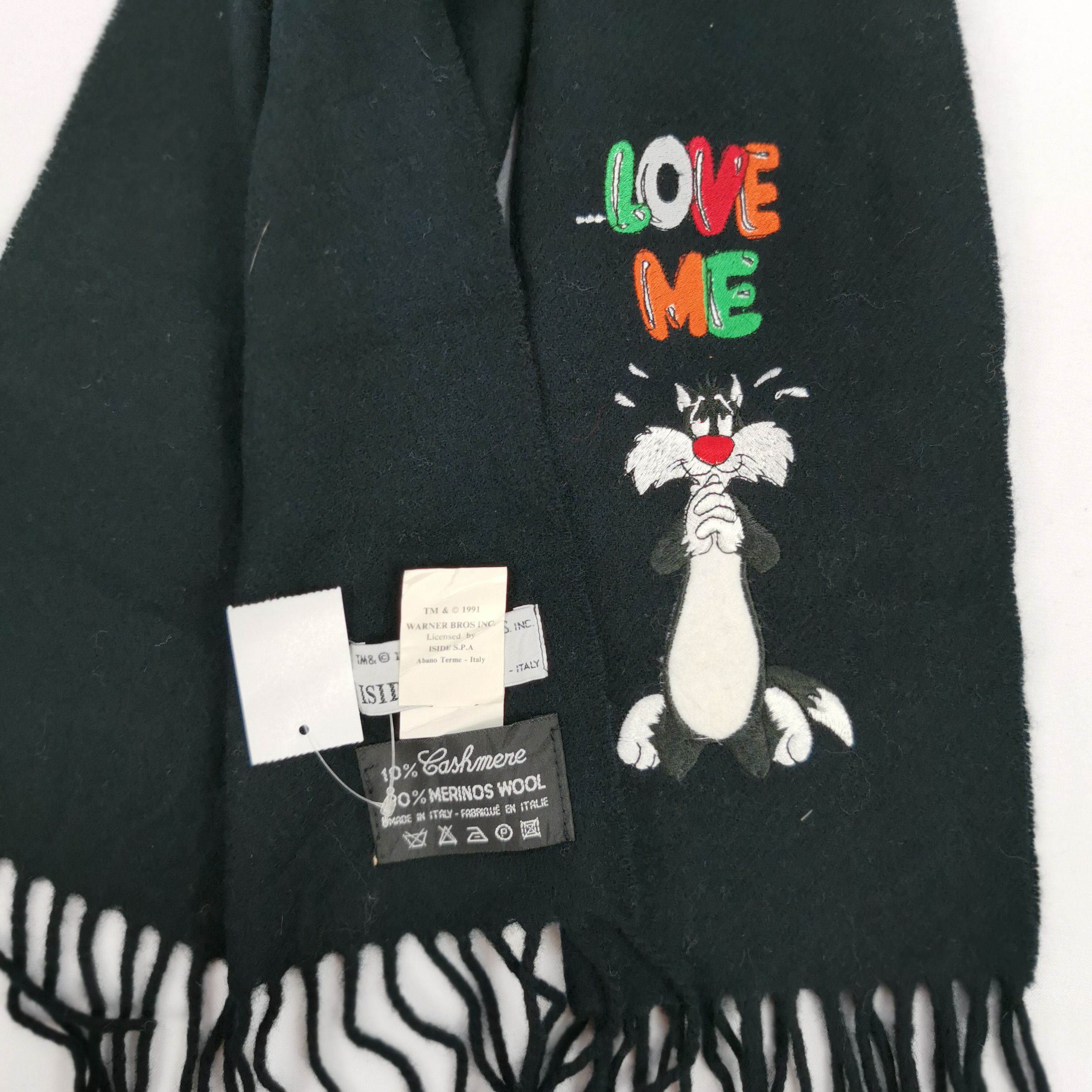 Vintage Vintage Warner Bros Scarf Muffler Cashmere Scarves Size ONE SIZE - 5 Thumbnail